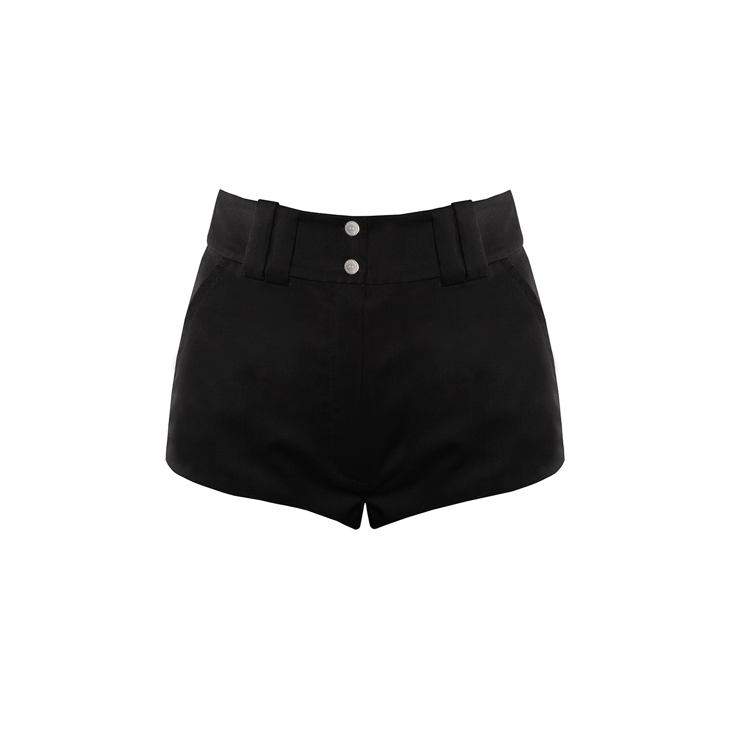 Vestiaire D'un Oiseau Libre Women's Black Wool Short Shorts In Black