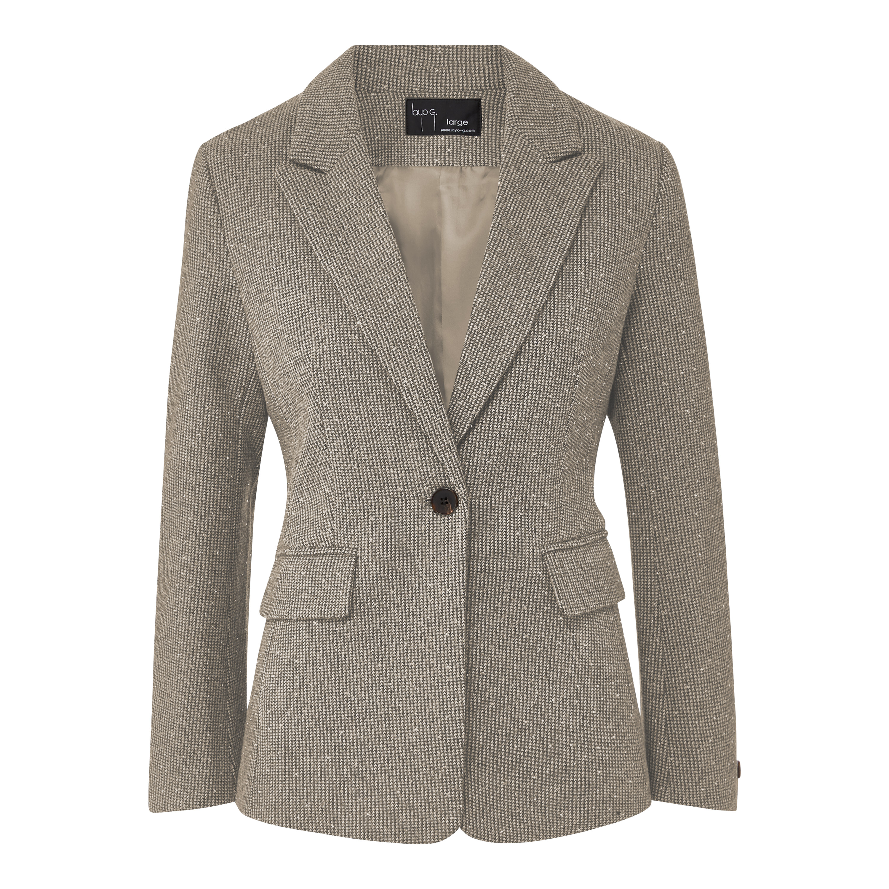 Women’s Bossy Blazer - Camel Brown Small Layo G