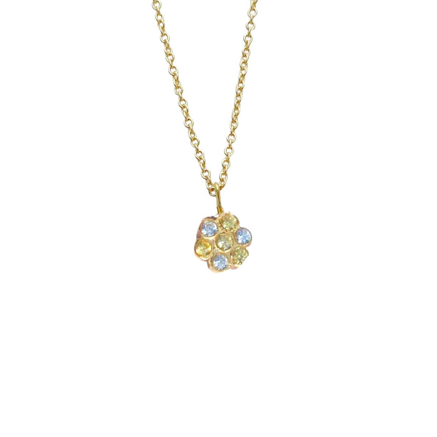 Women’s Gold Sundance Sapphire Solitaire Necklace Lily Flo Jewellery