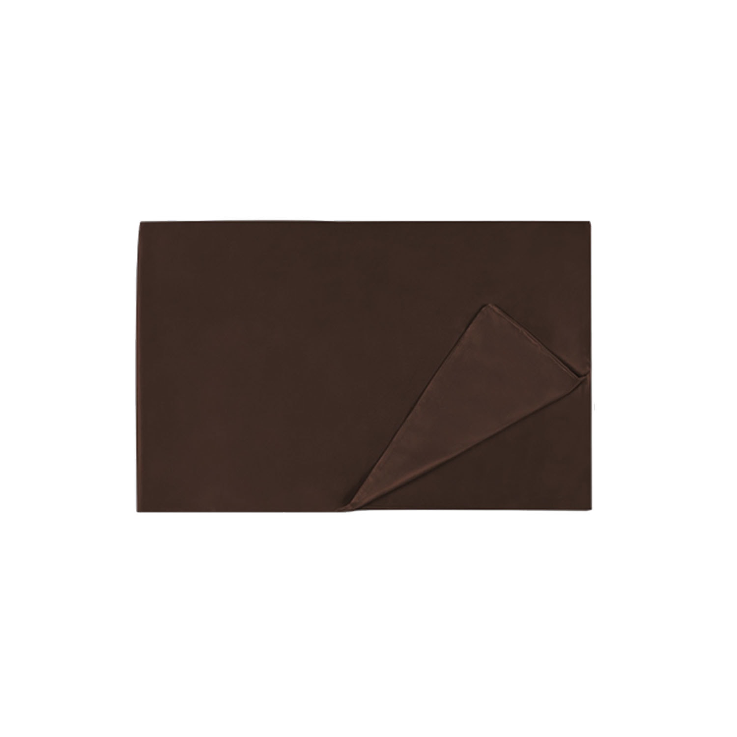 Manito The Twenty Two Silk Flat Sheet - Brown In Brown