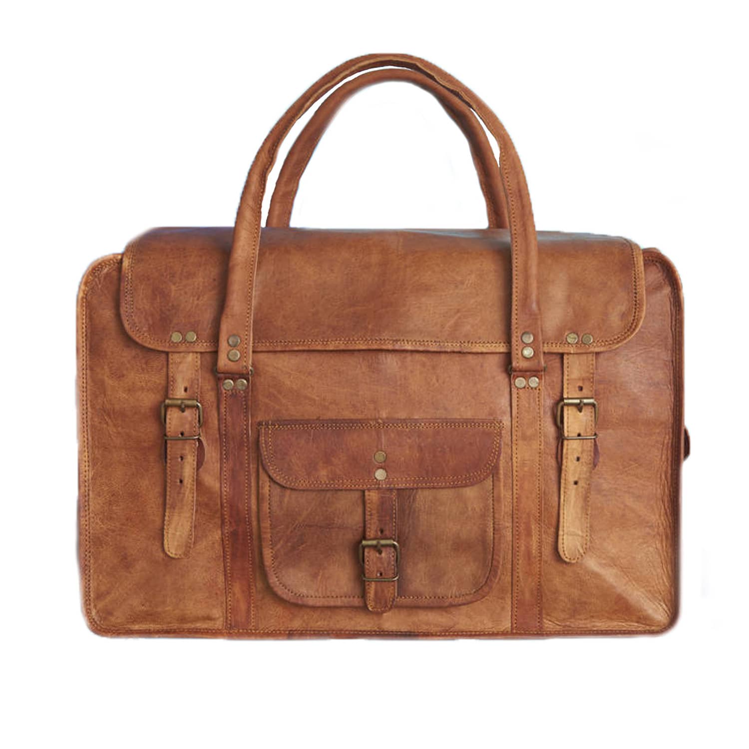 mens leather travel bag