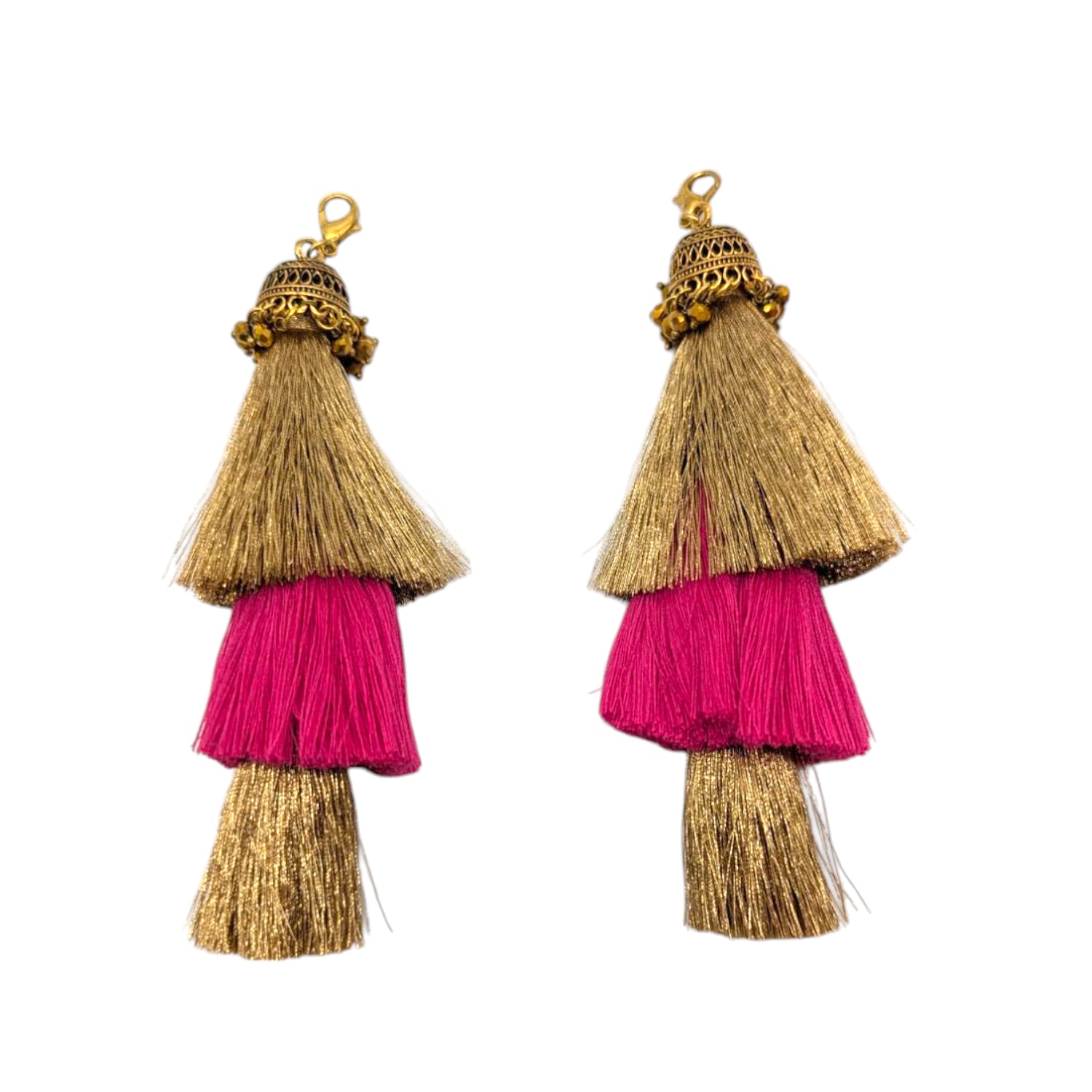 Julia Clancey Women's Gold Snazzy Coral Tassels Swinglette In Red