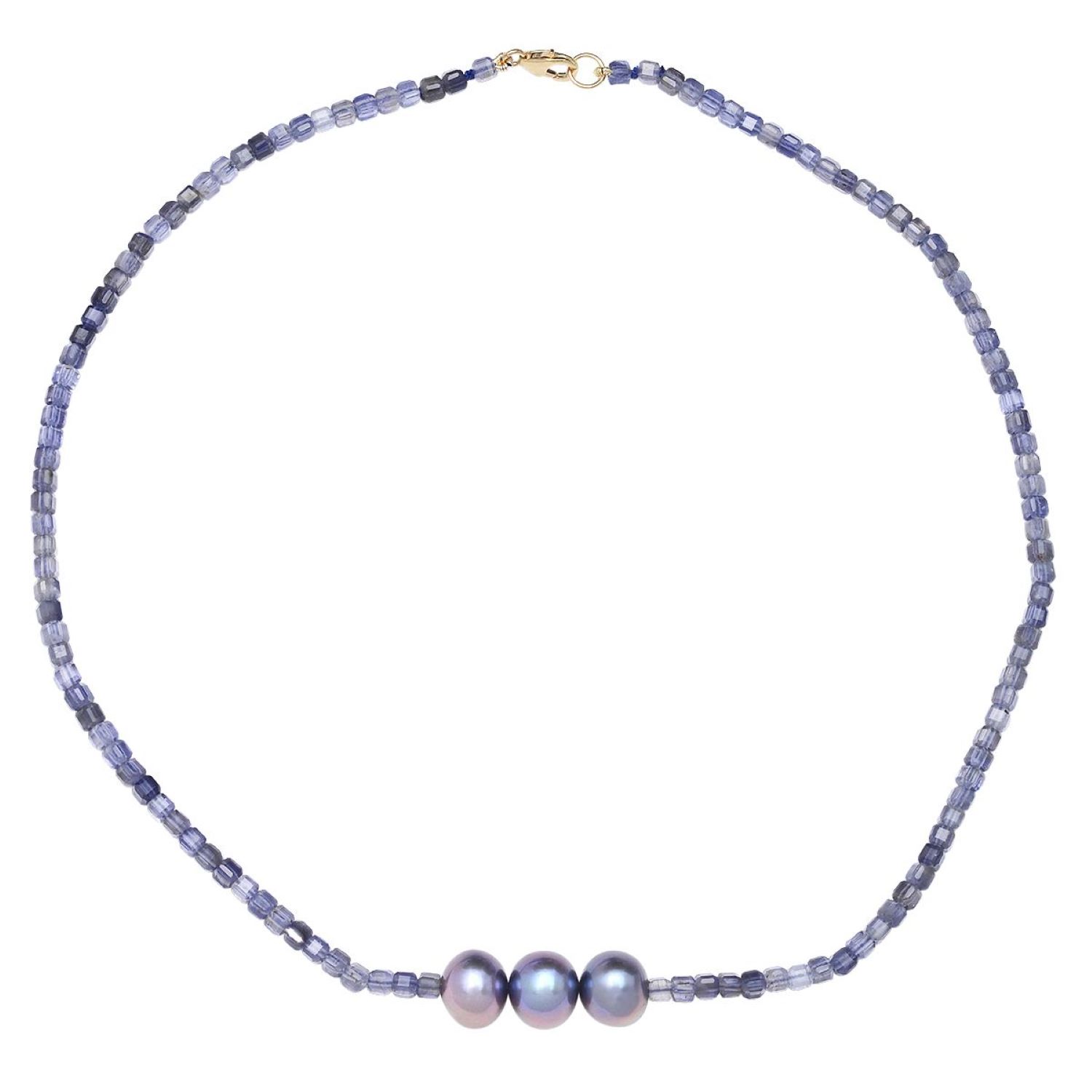 Soul Journey Jewelry Women's Blue Iolite Twight Necklace In Purple