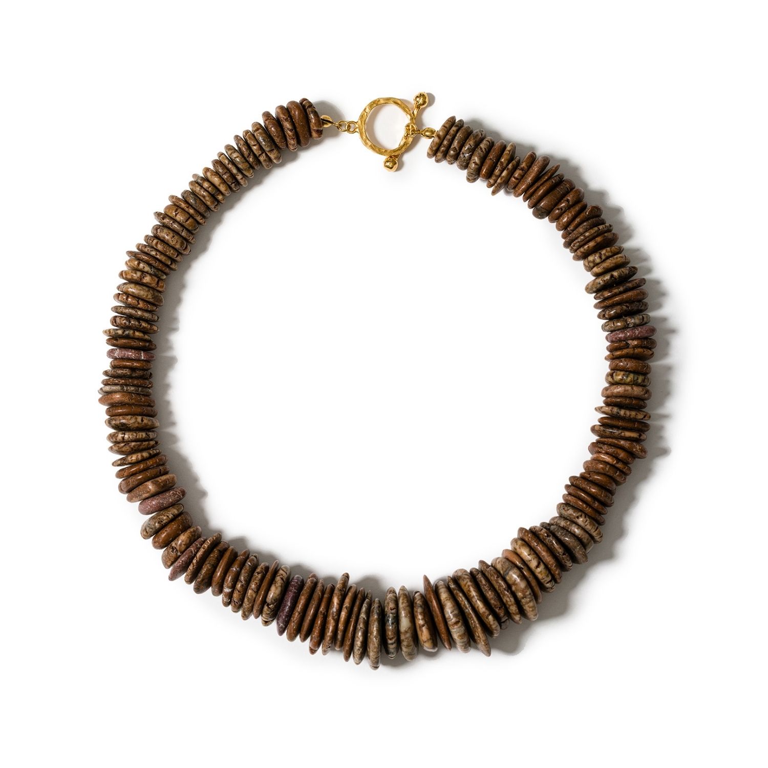 Women's Brown Desert Dune Necklace In Mocha Howlite | Kybele Studio