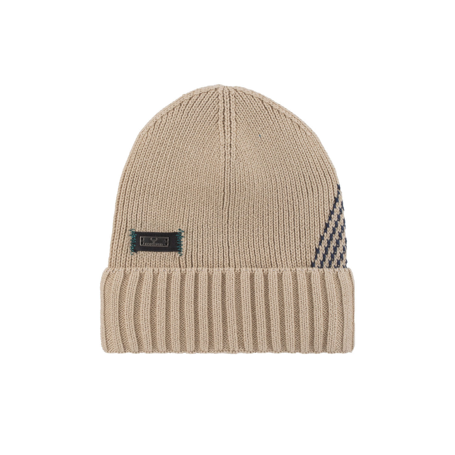 Nordbron Men's White Davis Beige Beanie