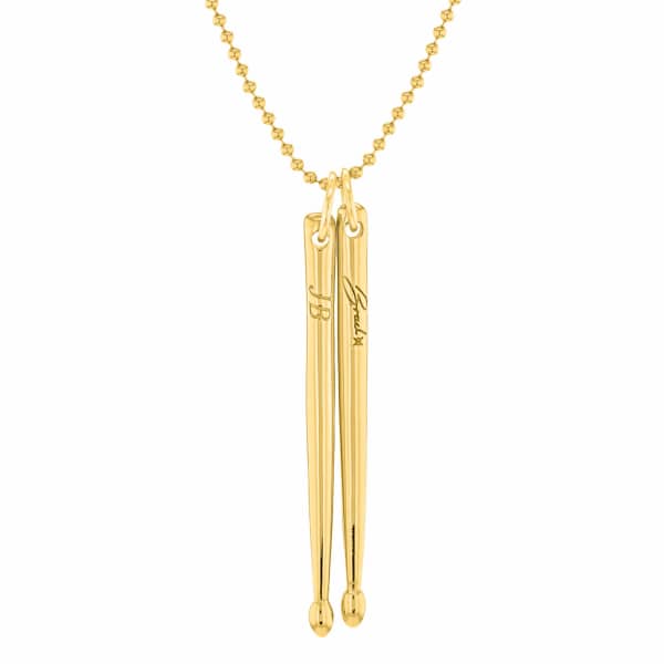 True Rocks Drumsticks Pendant Designed & Signed By Drummer John Brad Bradbury In Brad