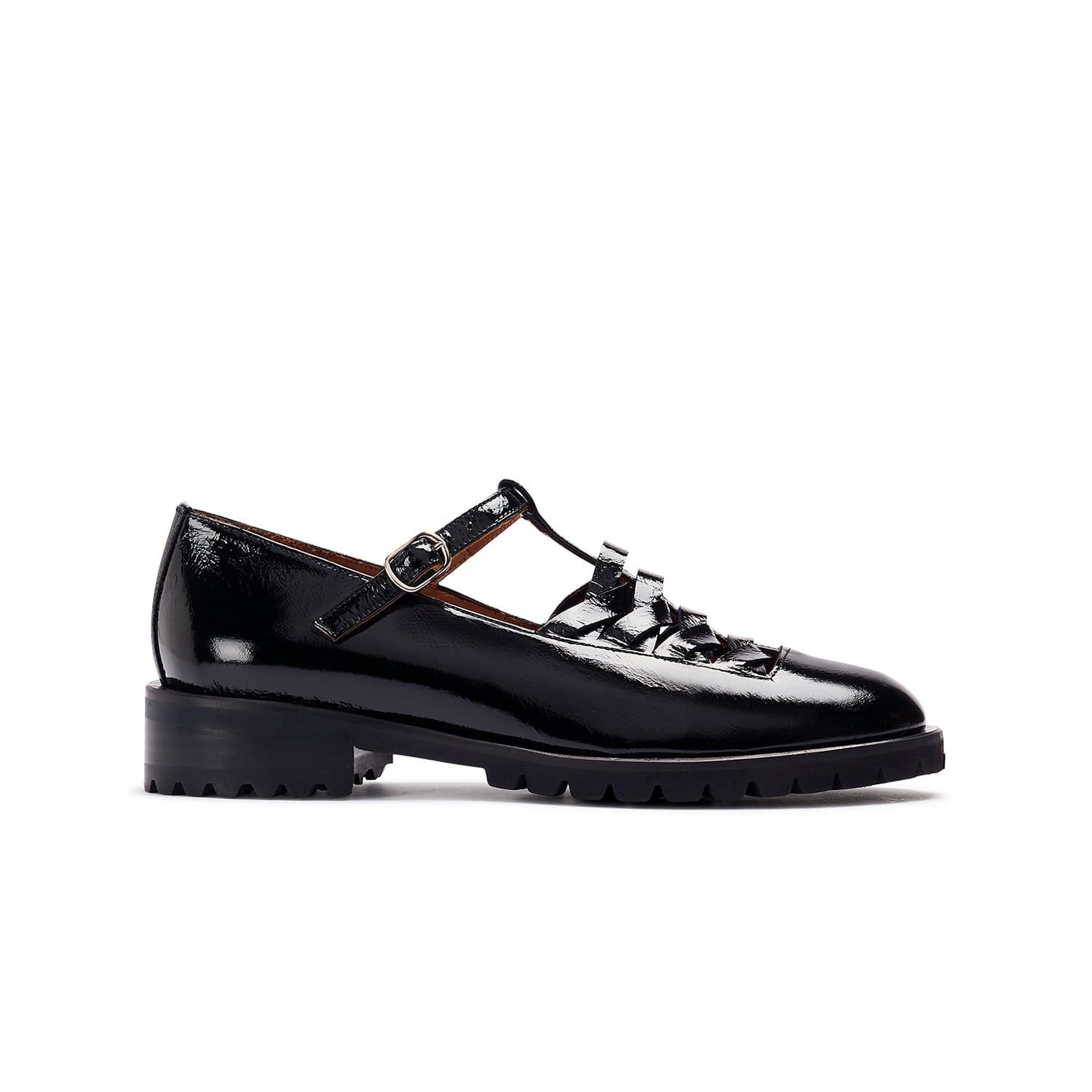 Naguisa Women's Imai Black Gloss In Animal Print