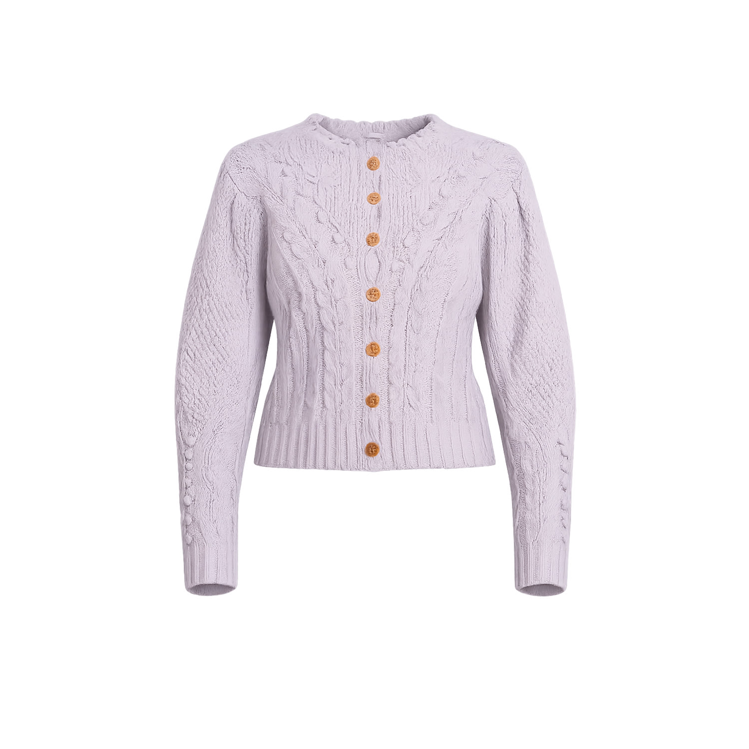 Women's Neutrals Crochet Knit Jacket With Pom-Pom And Flower Details Grey | One Size | Tantra Spain Sl