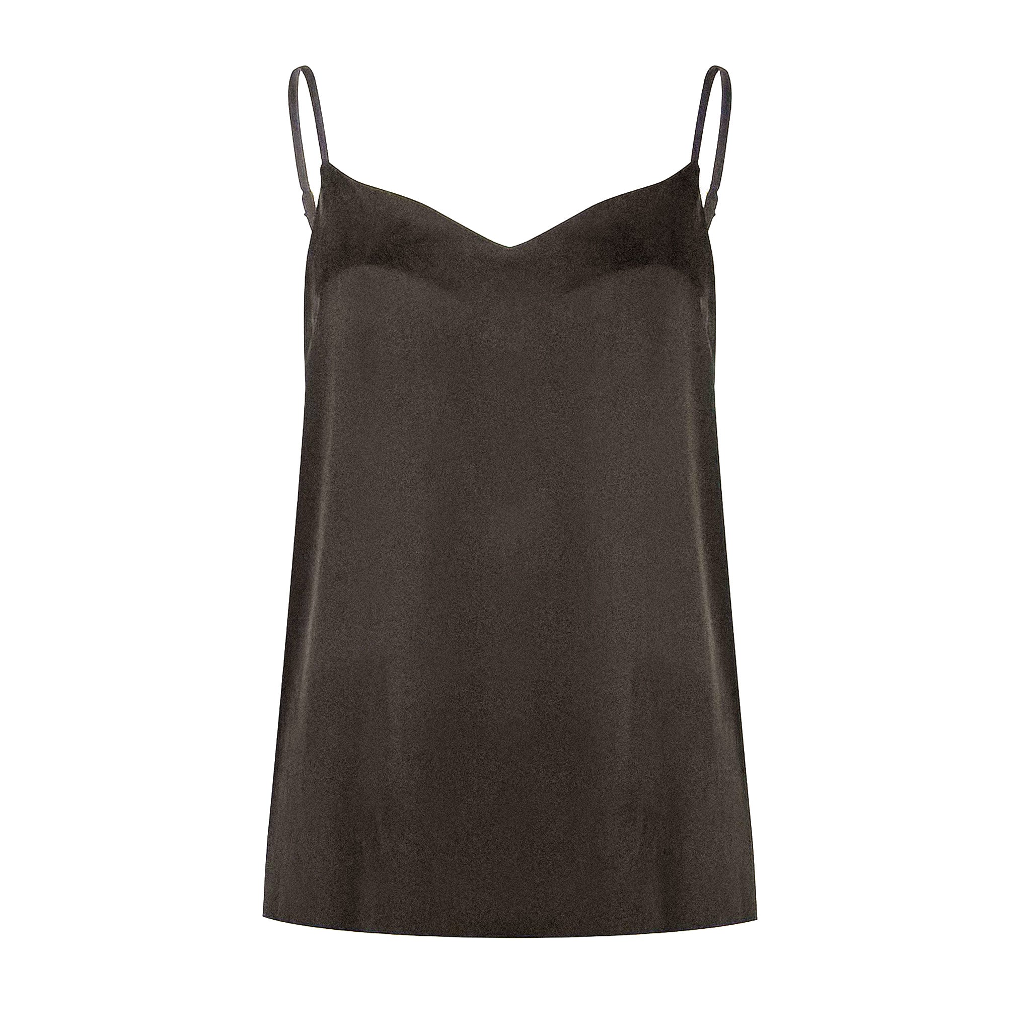 Nokaya Brown Silk Camisole The Lady In Brown