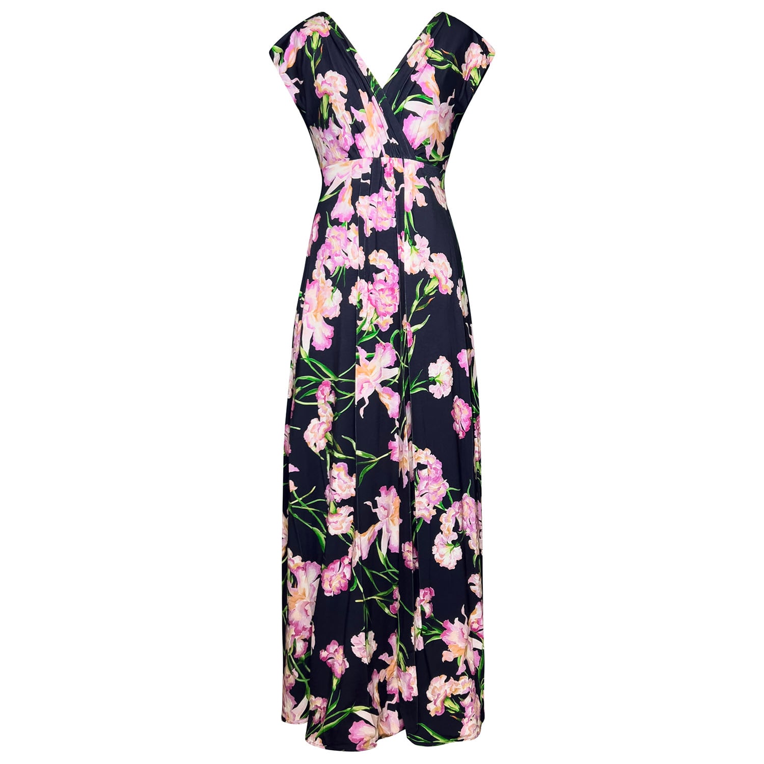 Women's Sophia Maxi Dress Petite Midnight Blossom | 3Xl | Alie Street London
