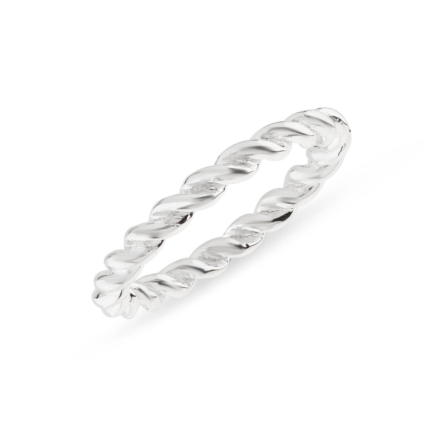 Women’s Alhambra Sterling Silver Twisted Ring Auree Jewellery