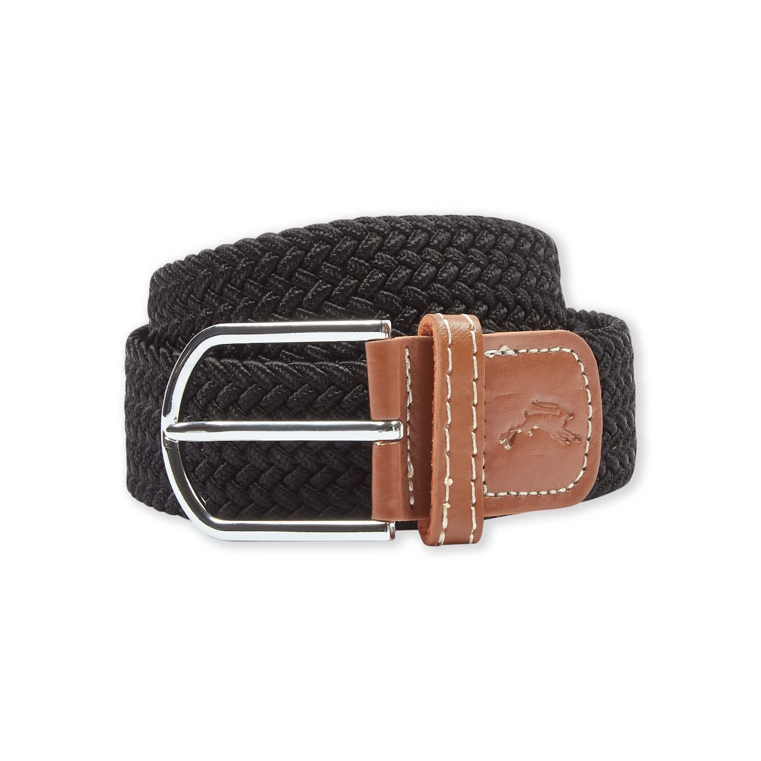 Multi Black, Grey and Silver - Woven Stretch Belt - Stolen Riches