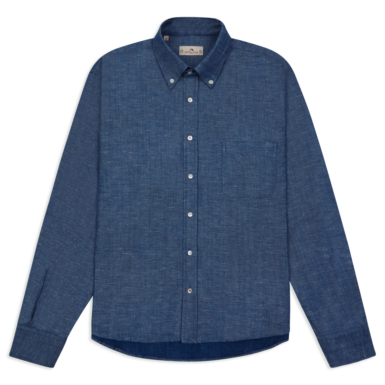 Linen Button-down Shirt - Chambray | Burrows & Hare | Wolf & Badger