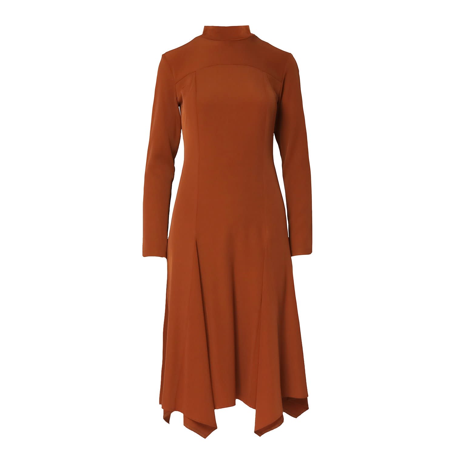 brick orange dress