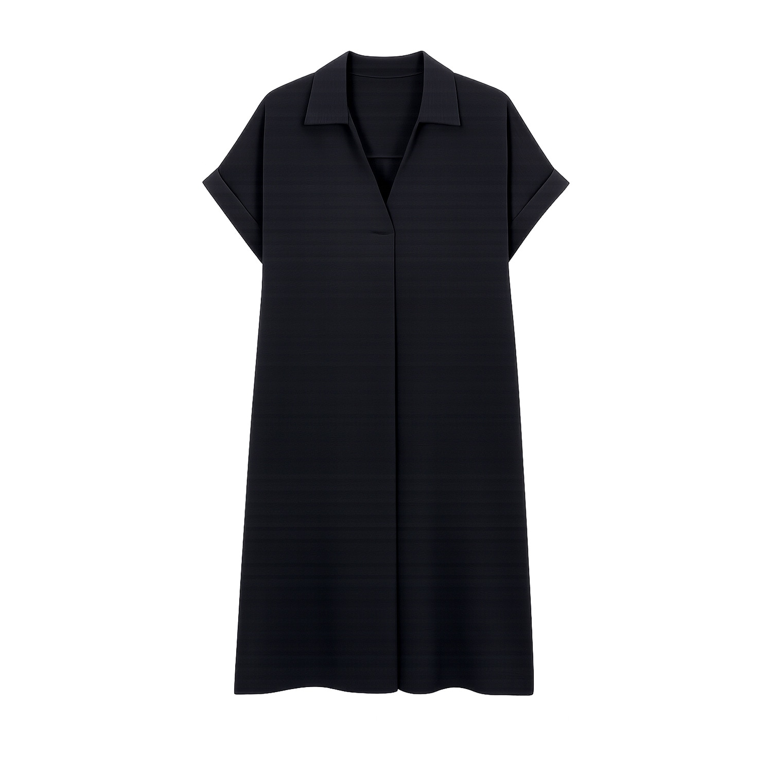 Yumi Women's Blue  Navy Relaxed Fit Collared Tunic Dress In Blue