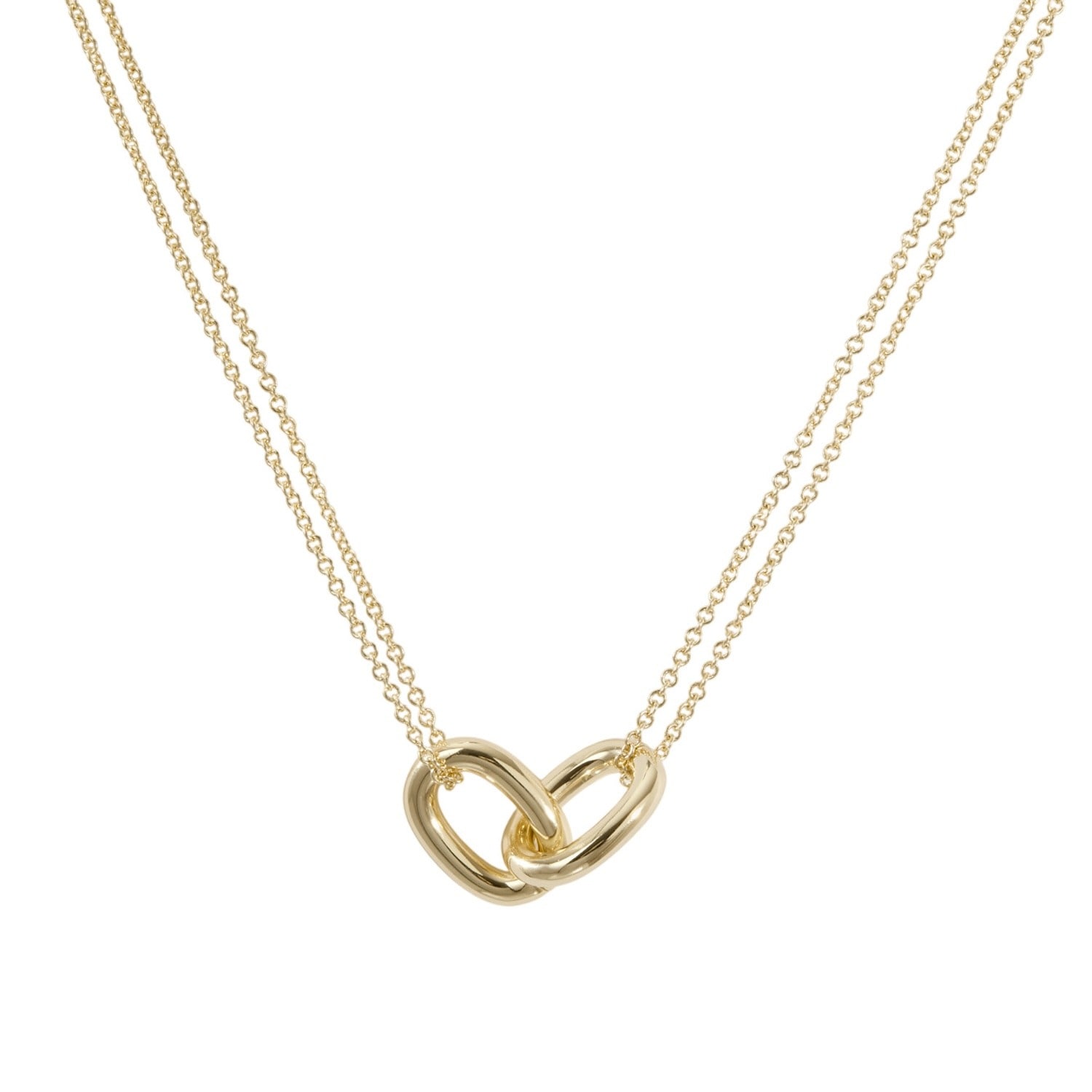 Drae Collection Women's Oval Link Bare Pendant Gold In Gold