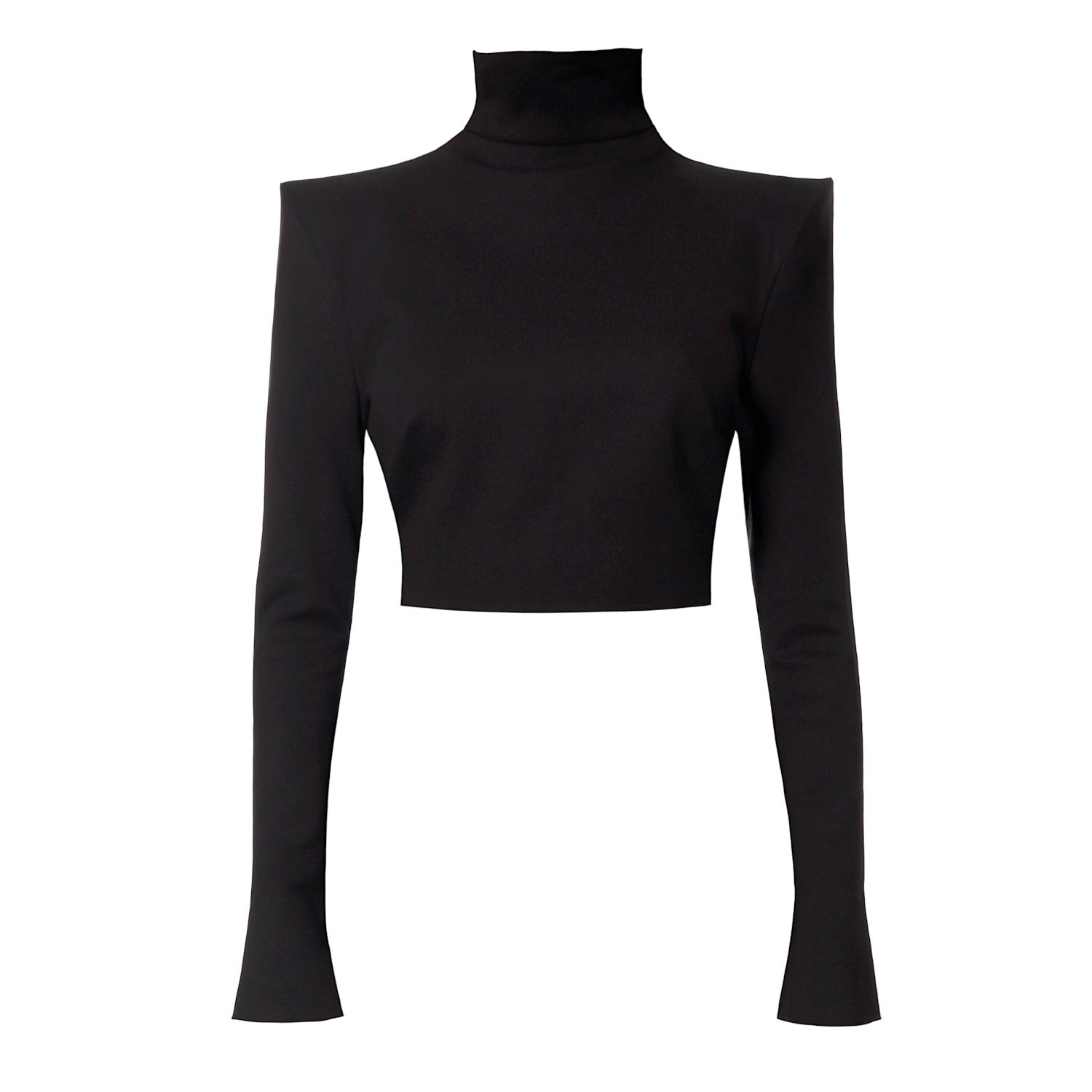 Women’s Black Natasha Pearl Noir Long Sleeve Turtle Neck Top Small Aggi