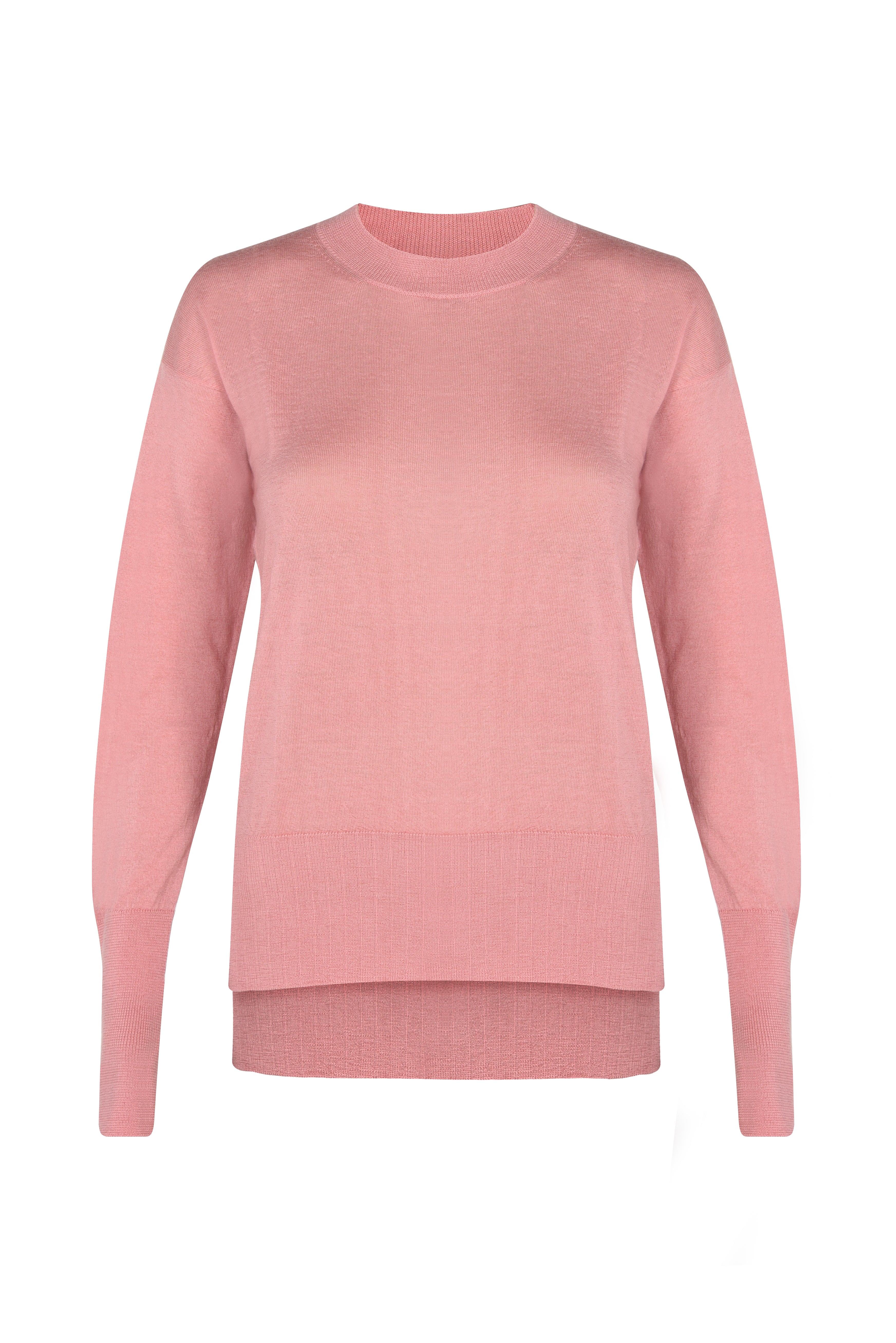 Justlove Women's Pink / Purple Ultralight Nepalese Sweater Akash Powder In Pink/purple