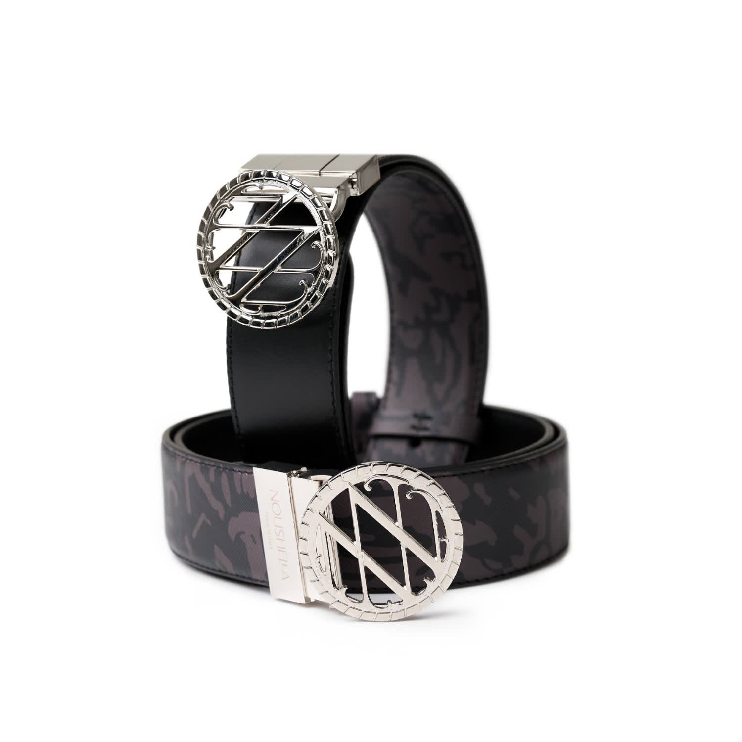 Noushella Women's Anahata Silver Large Belt In Black Elysium In Black