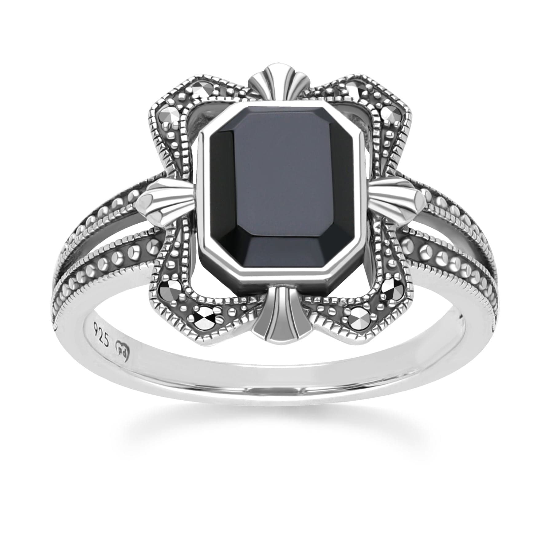 Art deco marcasite rings top