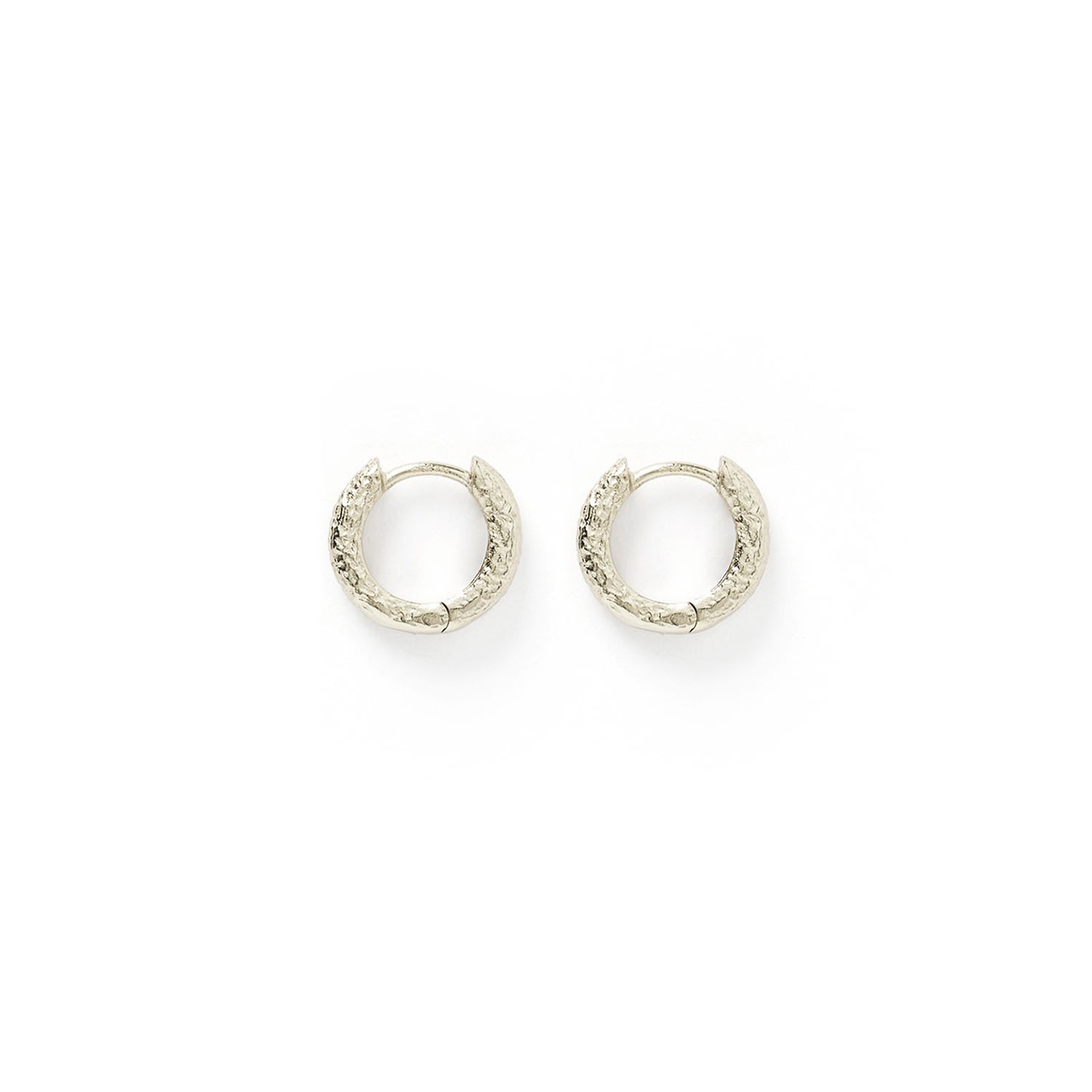 Arms Of Eve Women's Luka Silver Huggie Earrings In Silver