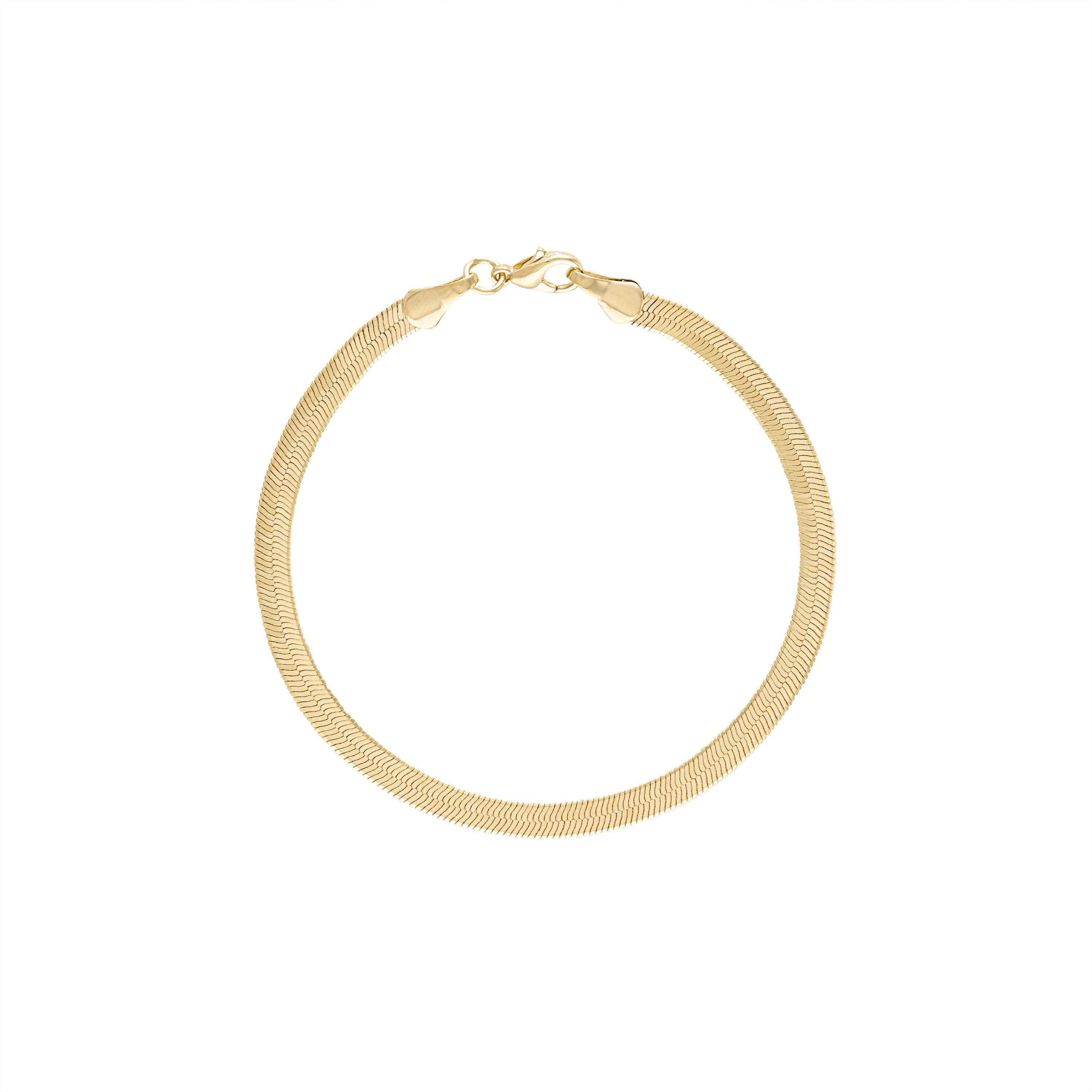 Shop Olivia Le Women's Sahira Herringbone Gold Bracelet
