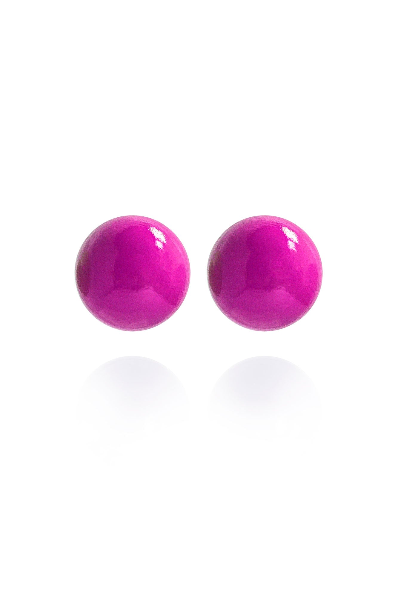 Women’s Pink / Purple Gaia Jumbo Earrings In Magenta Gumdrop Saule Label