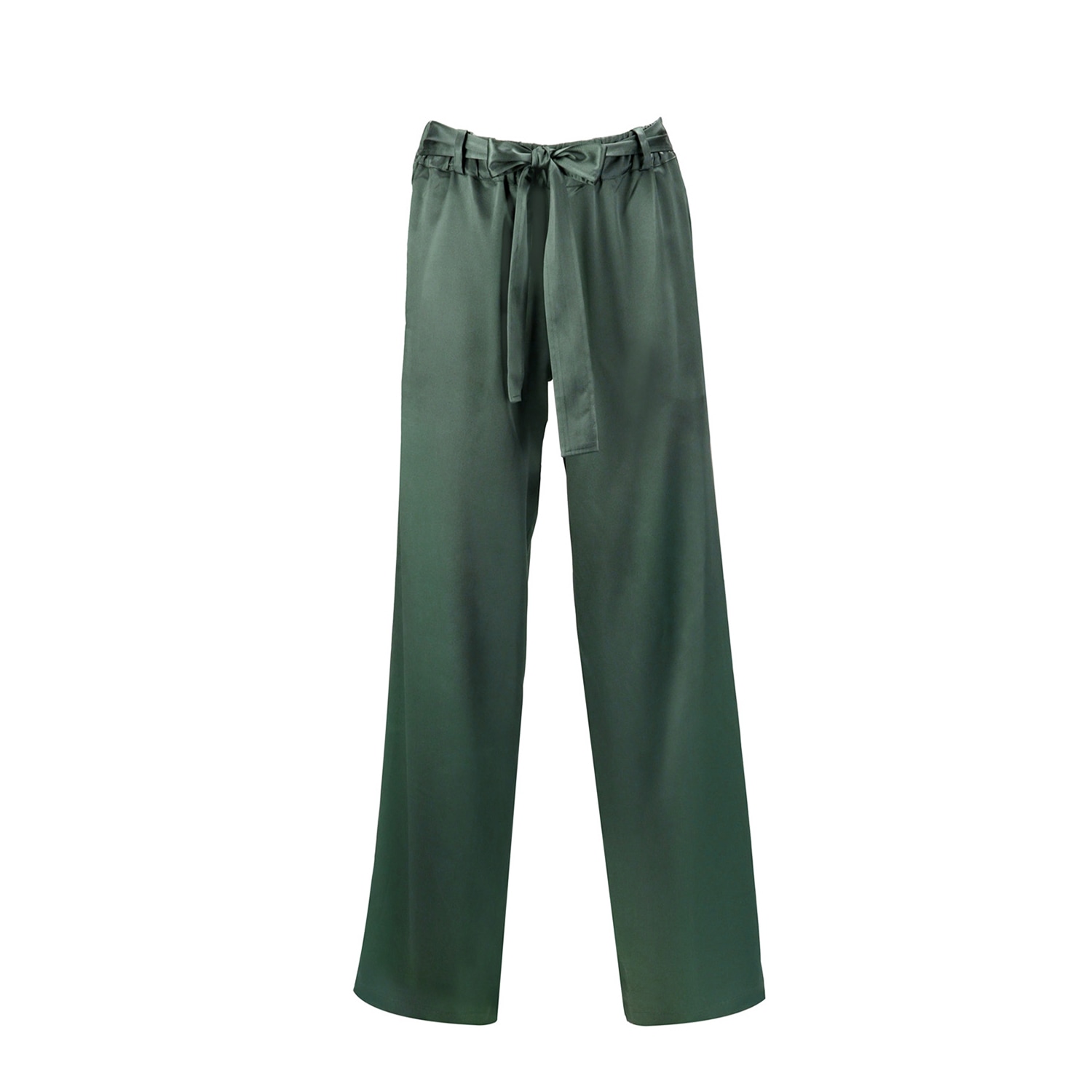 Alas Women's Silk Pants 'tyche' In Rich Green In Green