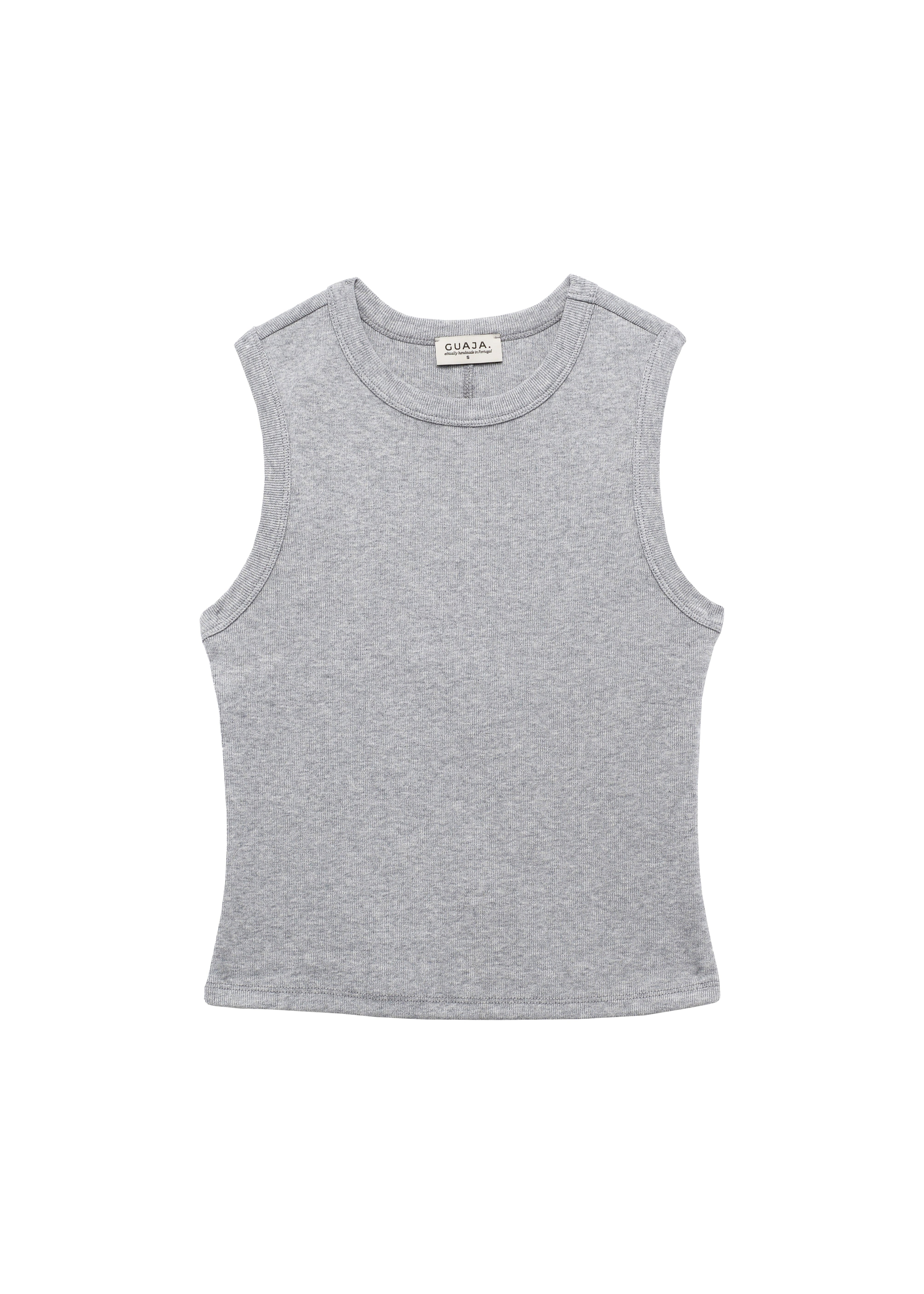 Guaja. Studio Women's Kurt High-neck Tank Top - Grey In Grey