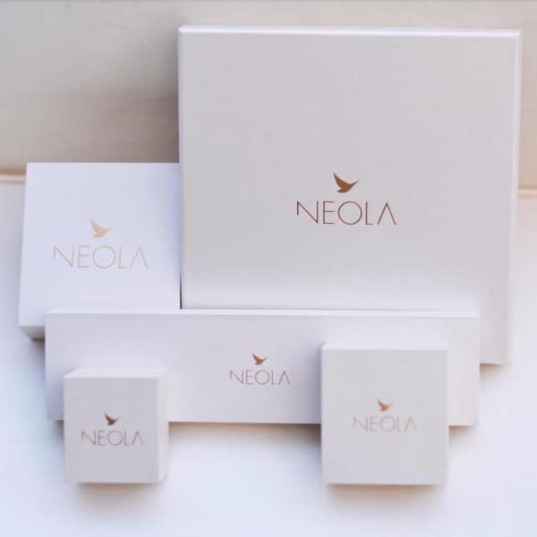 Neola Roxanne Gold Ring With Topaz In Gold