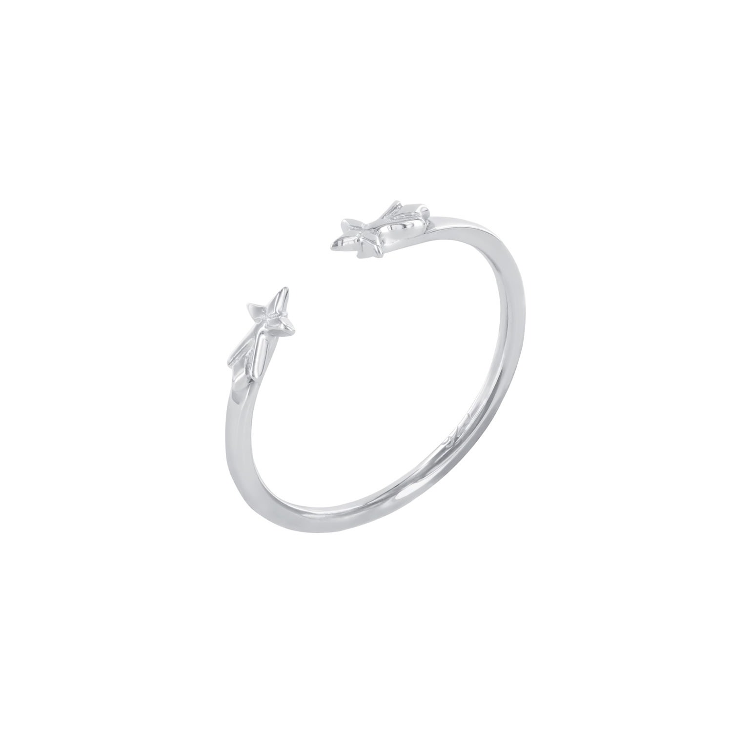 Women’s Shooting Star Ring Sterling Silver Wolf and Zephyr