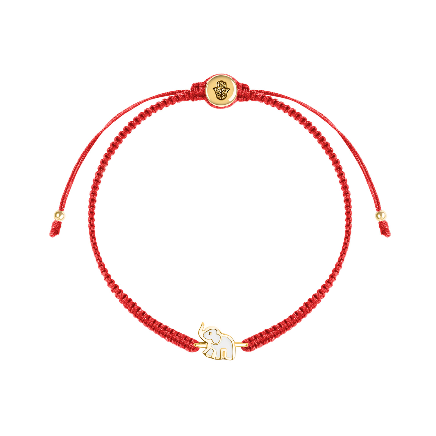 Karma And Luck Women's Ultimate Wisdom - Elephant Charm Red String Bracelet