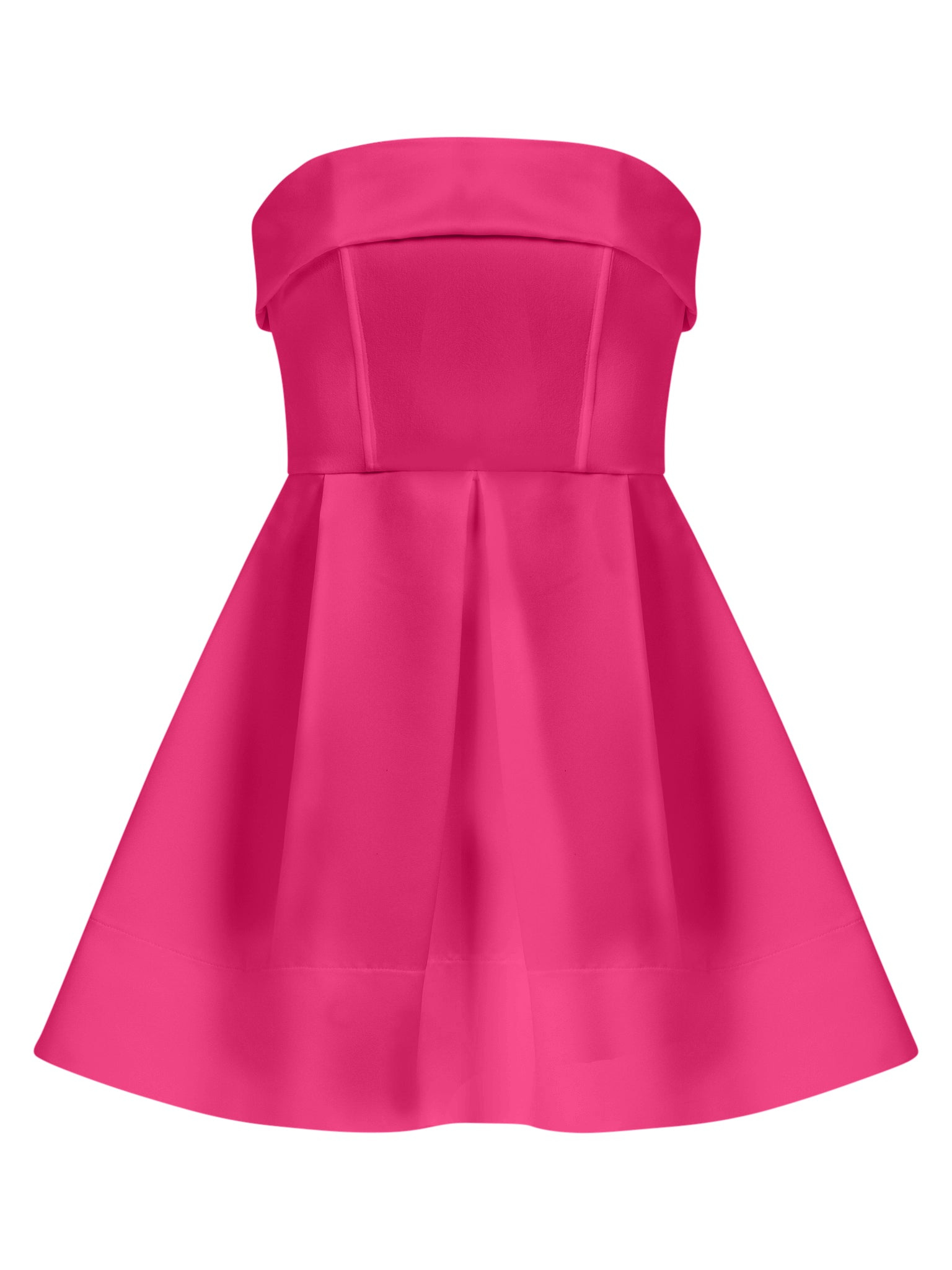 Tia Dorraine Women's Pink / Purple Wild Flower Flared Satin Mini Dress - Hot Pink In Pink/purple