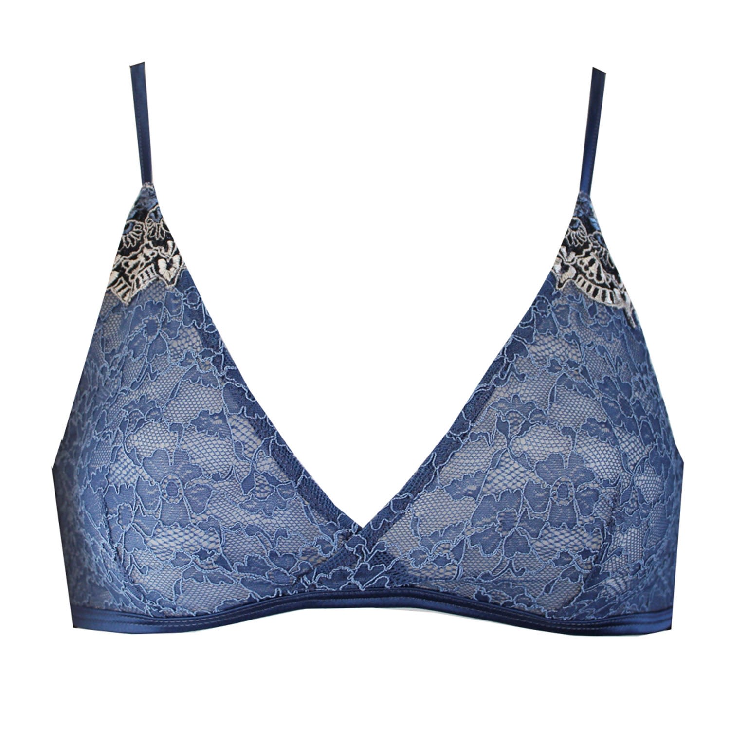 Tallulah Love Women's Blue Aphrodite Triangle Bra In Blue