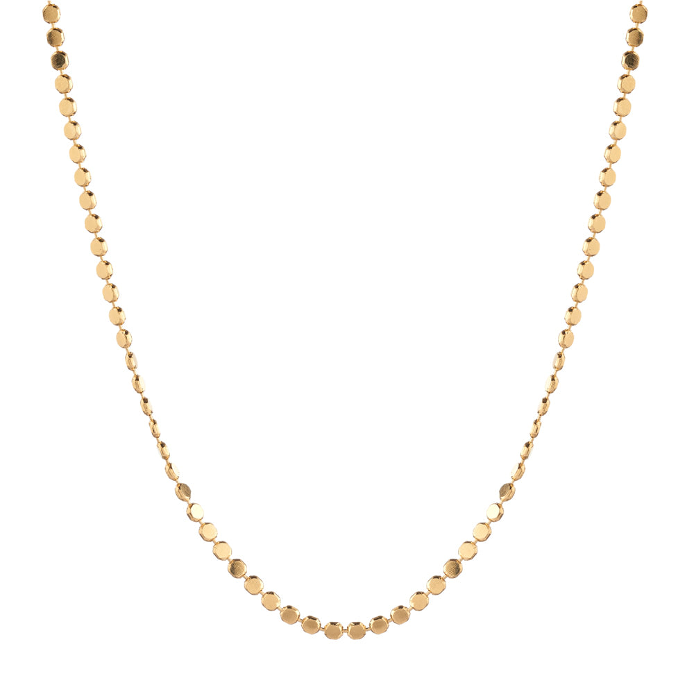 Women’s Gold Mirror Chain Necklace Mirabelle Jewellery