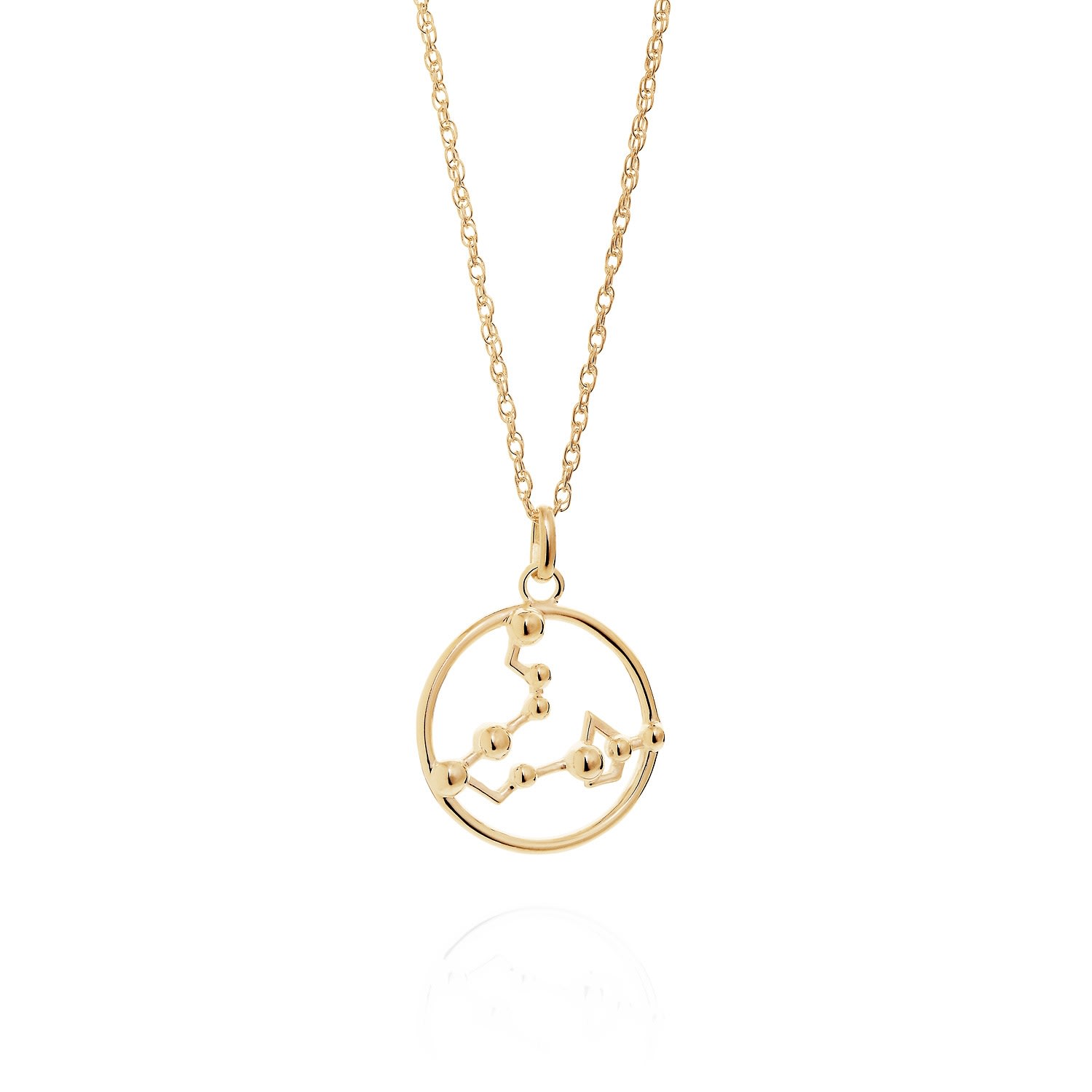 Yasmin Everley Jewellery Women's Pisces Astrology Necklace In 9ct Gold