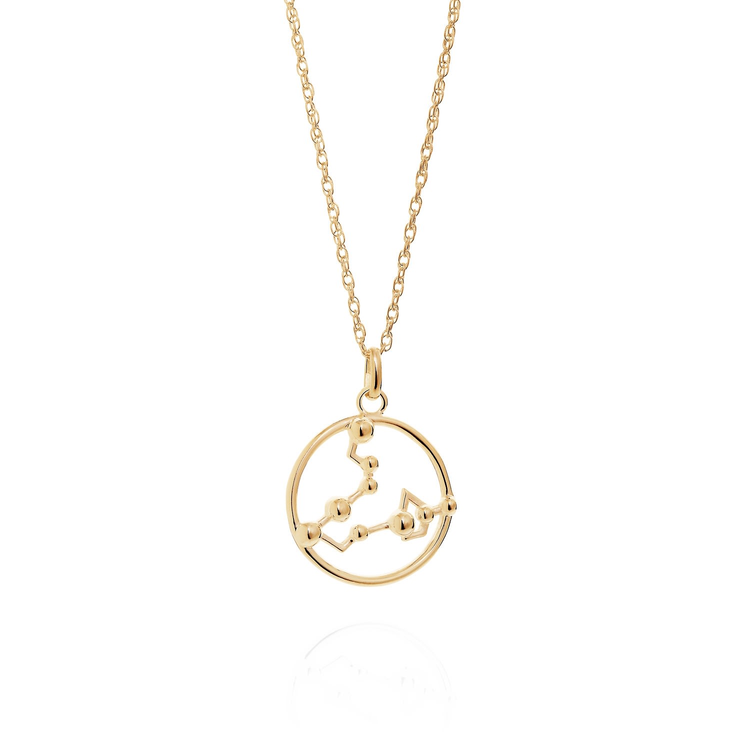 Women’s Pisces Astrology Necklace In 9Ct Gold Yasmin Everley Jewellery