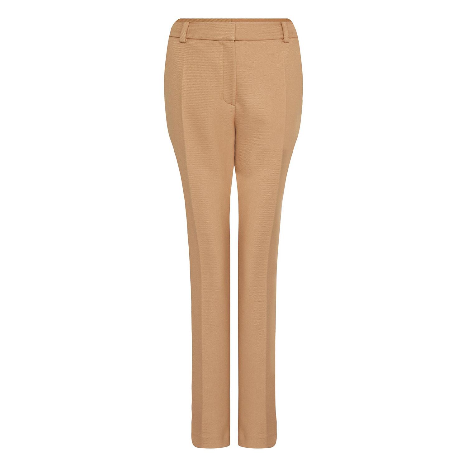 Women’s Brown Classic Cut Wool Camel Pants Extra Small Rue Les Createurs