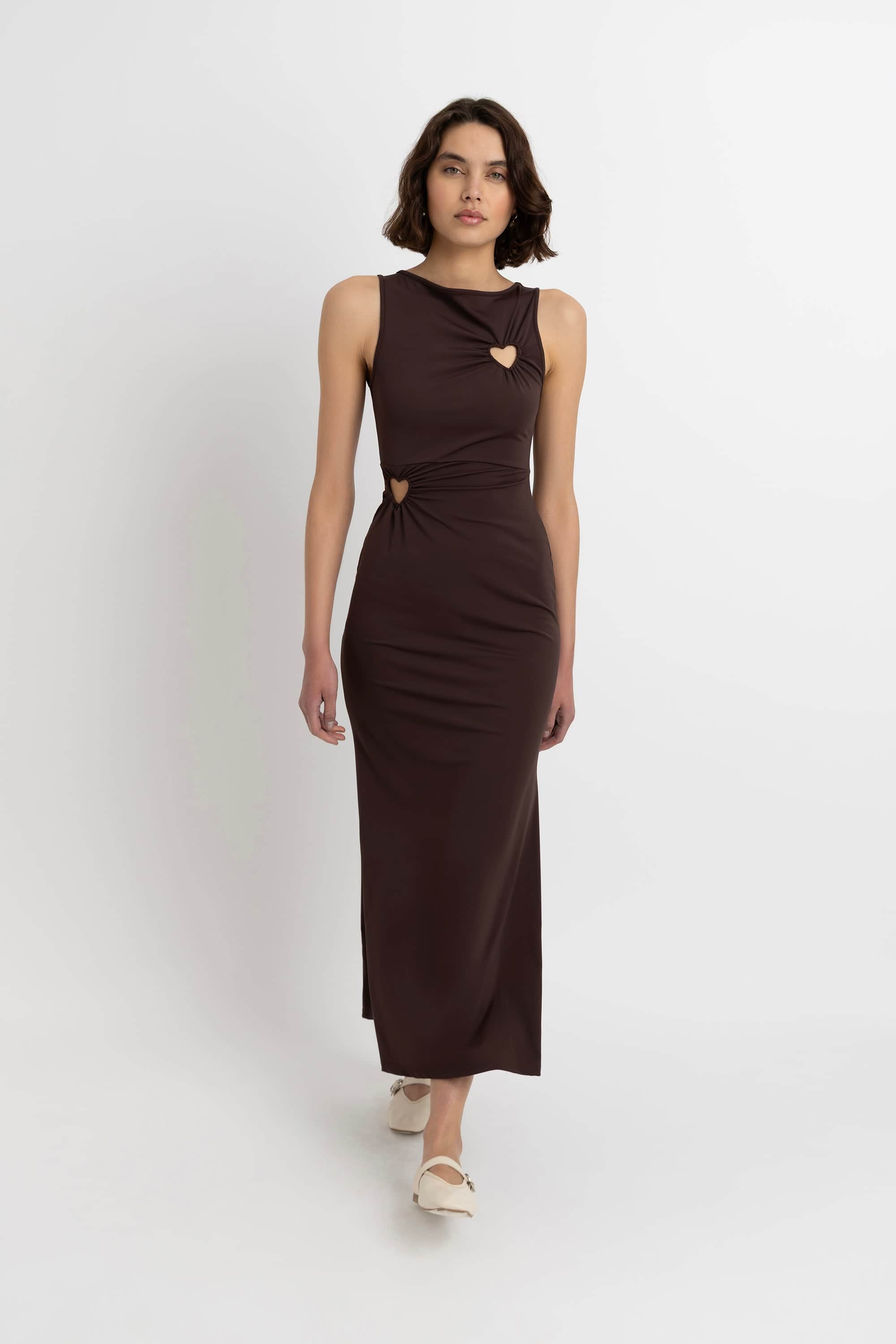 Harlie Brown Heart Cut Out Maxi Dress | AMY LYNN | Wolf & Badger