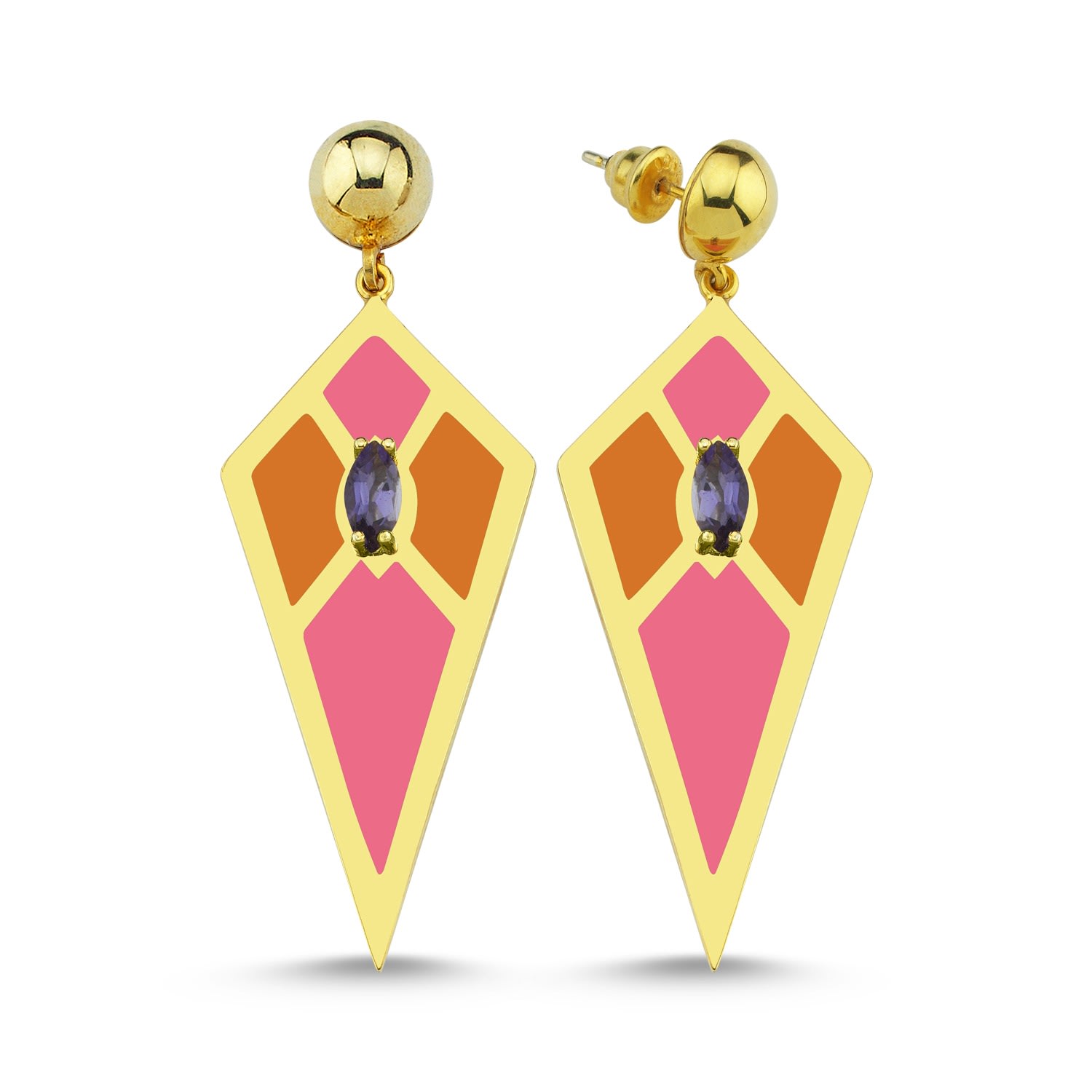 Reian Jewellery Women's Audrey B Pink & Orange