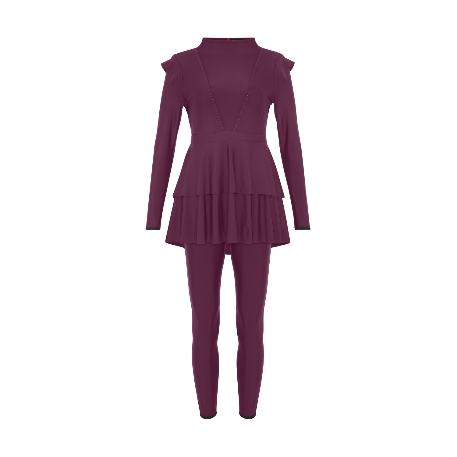 Lanuuk Women's Pink / Purple Serena Swim Set - Burgundy In Pink/purple