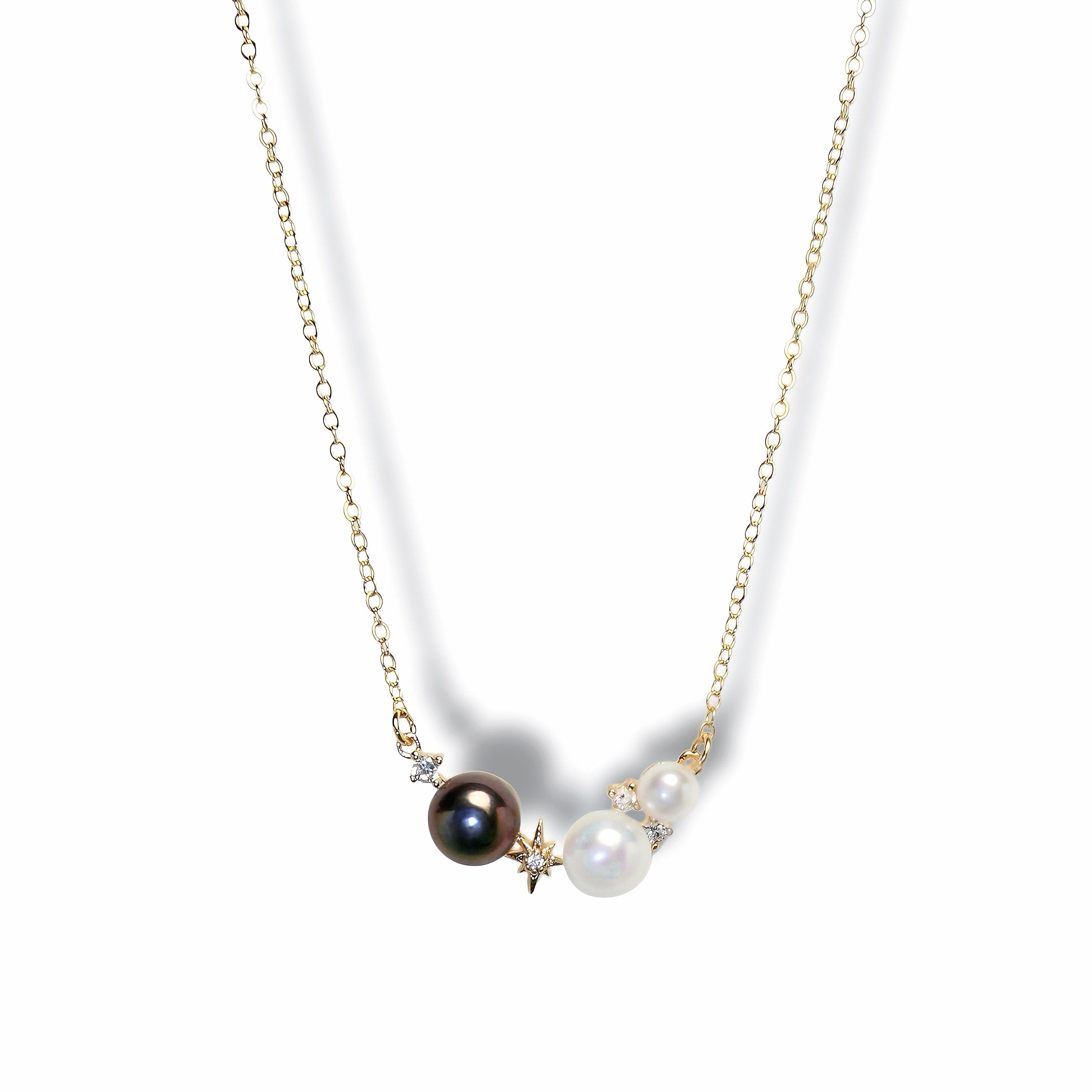 Ninemoo Women's Gold Eclipse Pearl Necklace In Gold