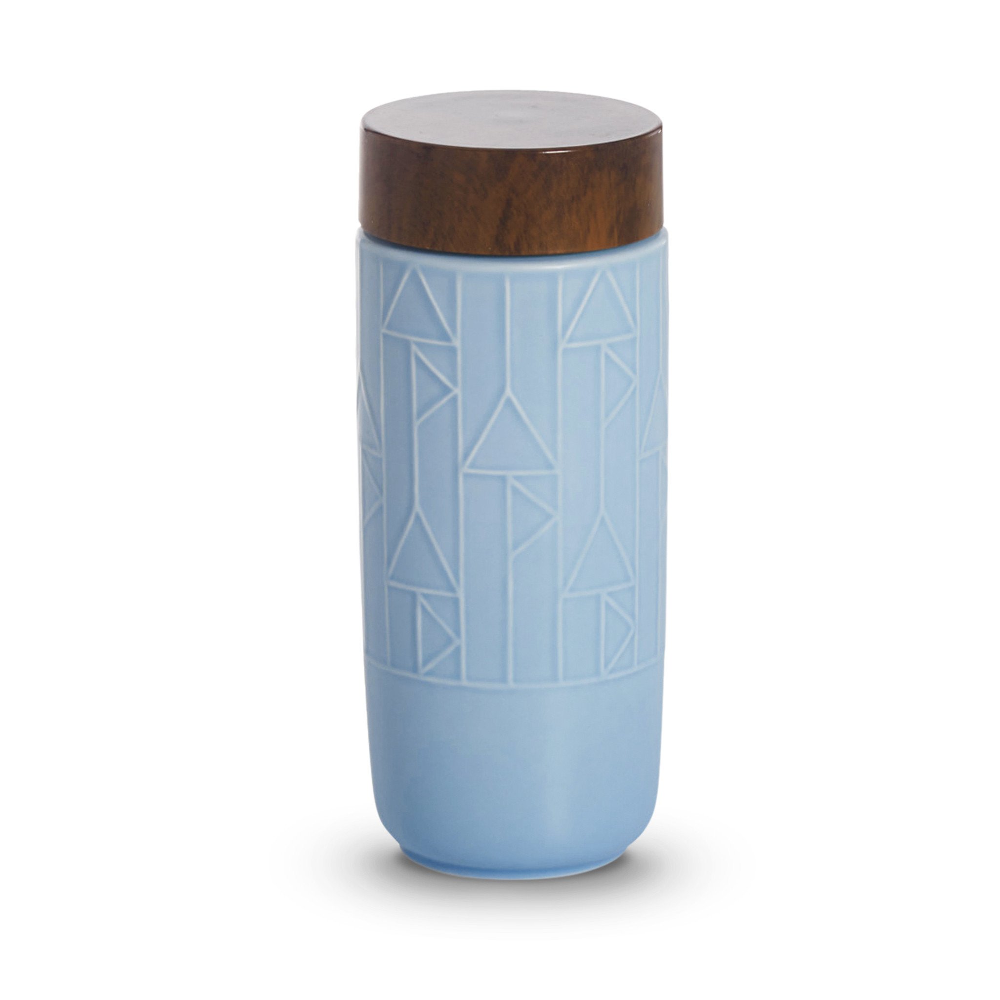 Acera Blue / White / Silver The Alchemical Signs Travel Mug - Blue, Silver, White