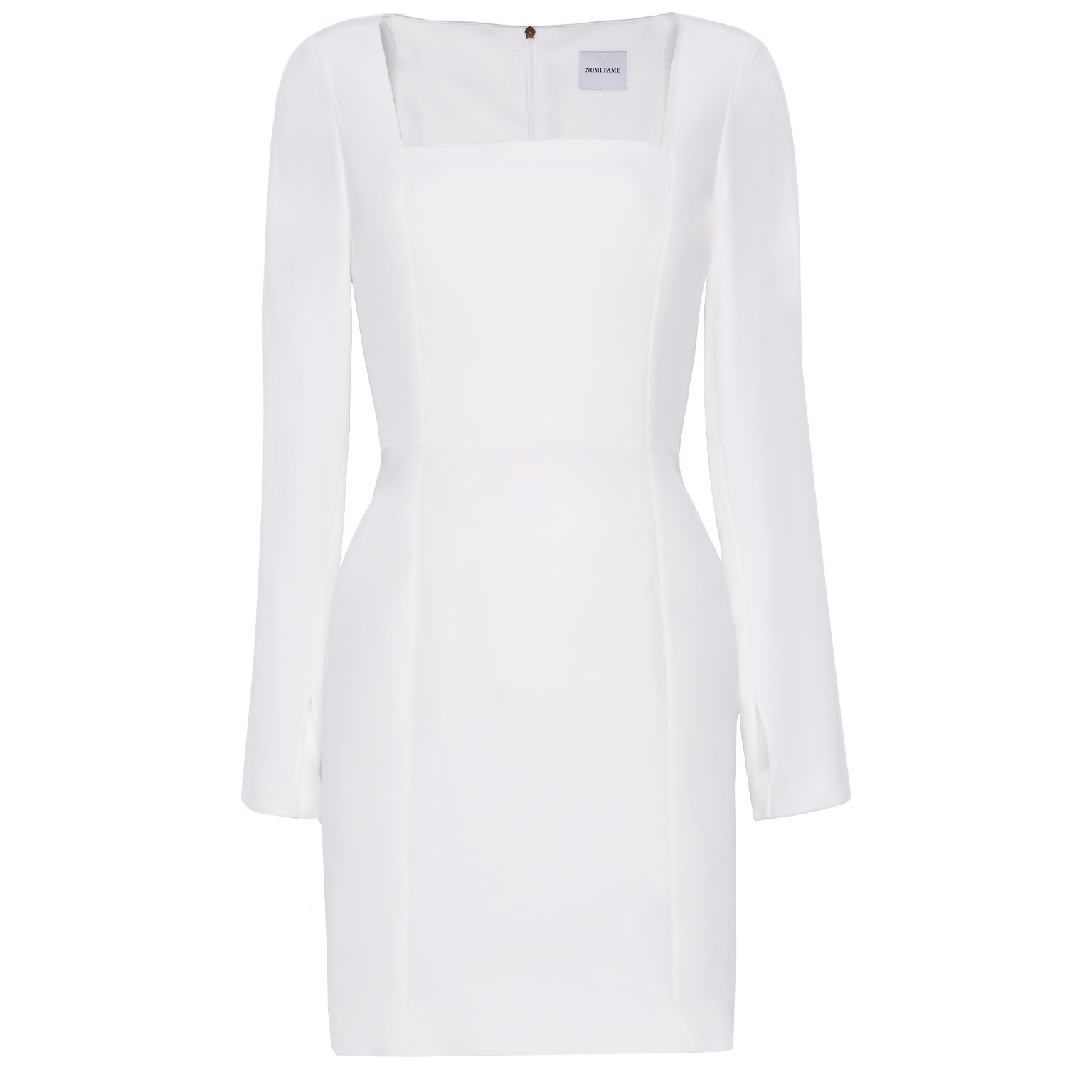 Women's Ori White Long Sleeve Mini Dress | Large | Nomi Fame