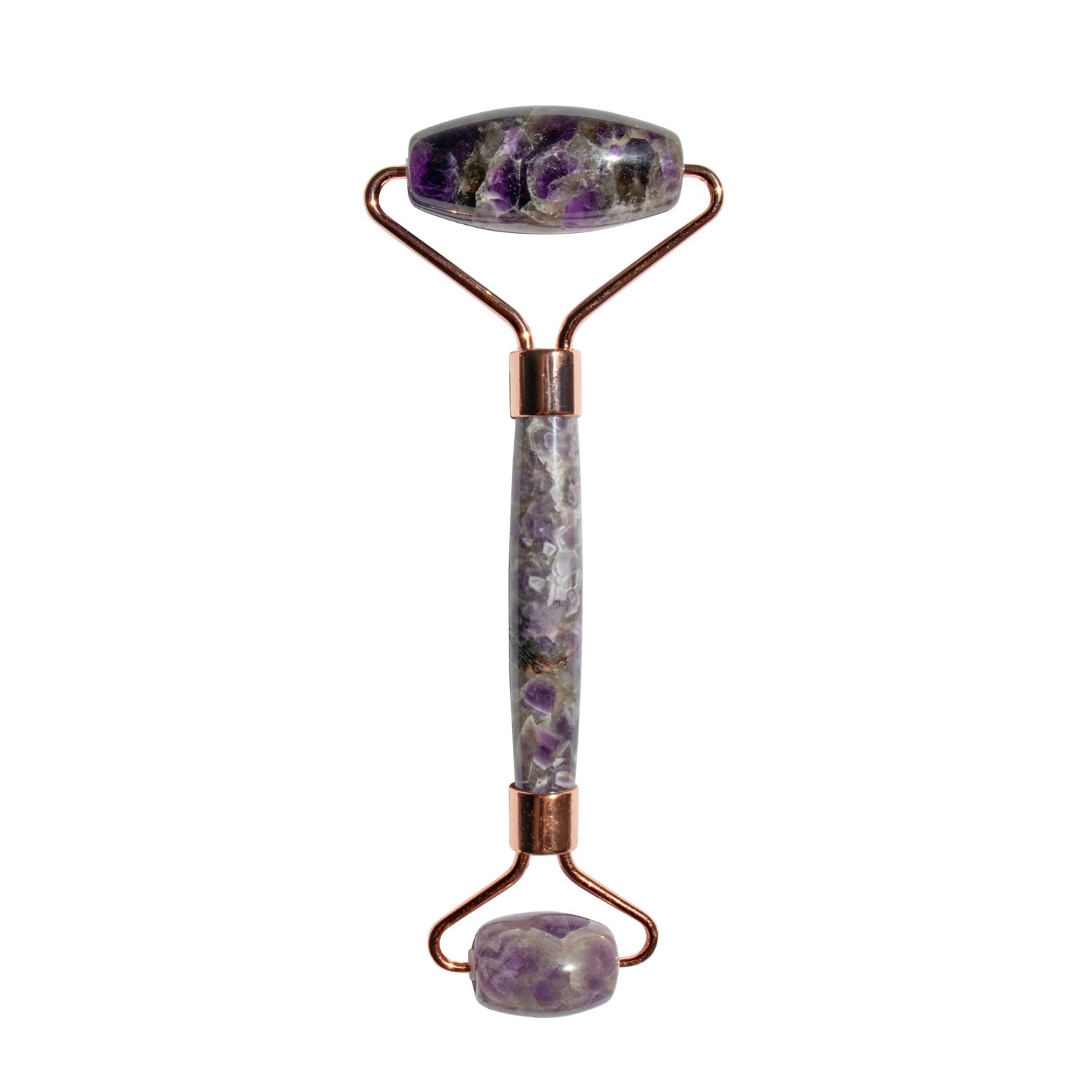 Seree Pink / Purple Jade Stone Face Roller Purple In Multi
