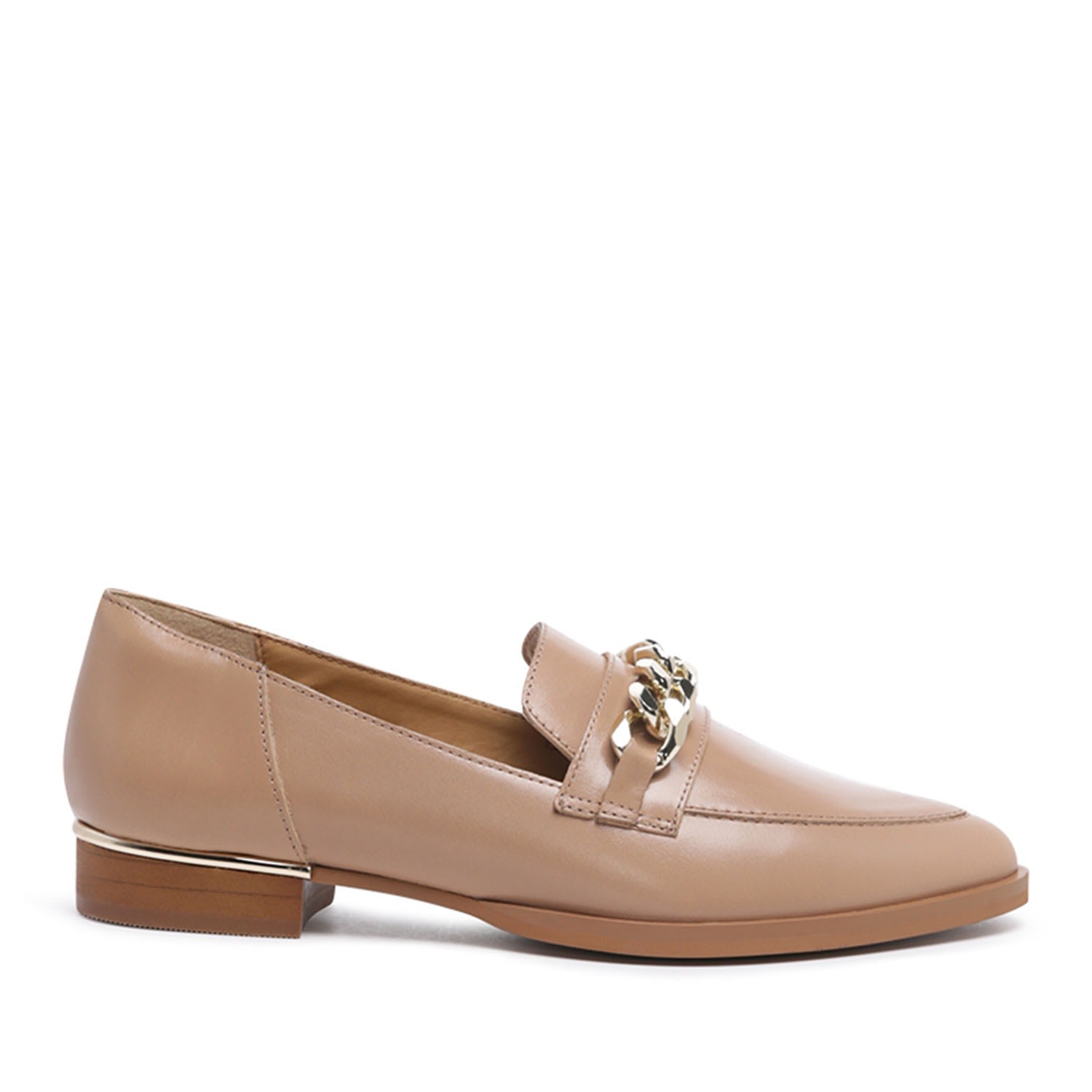 Women’s Neutrals Pola Nude Leather Horsebit Loafers 8 Uk Rag & Co.