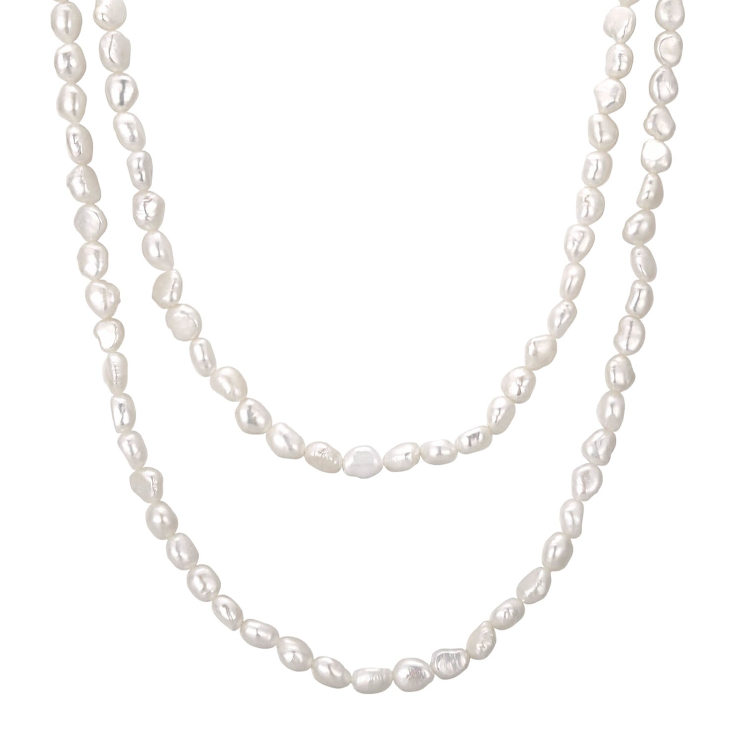 Katy Faye Women's White Chantal Pearl Necklace