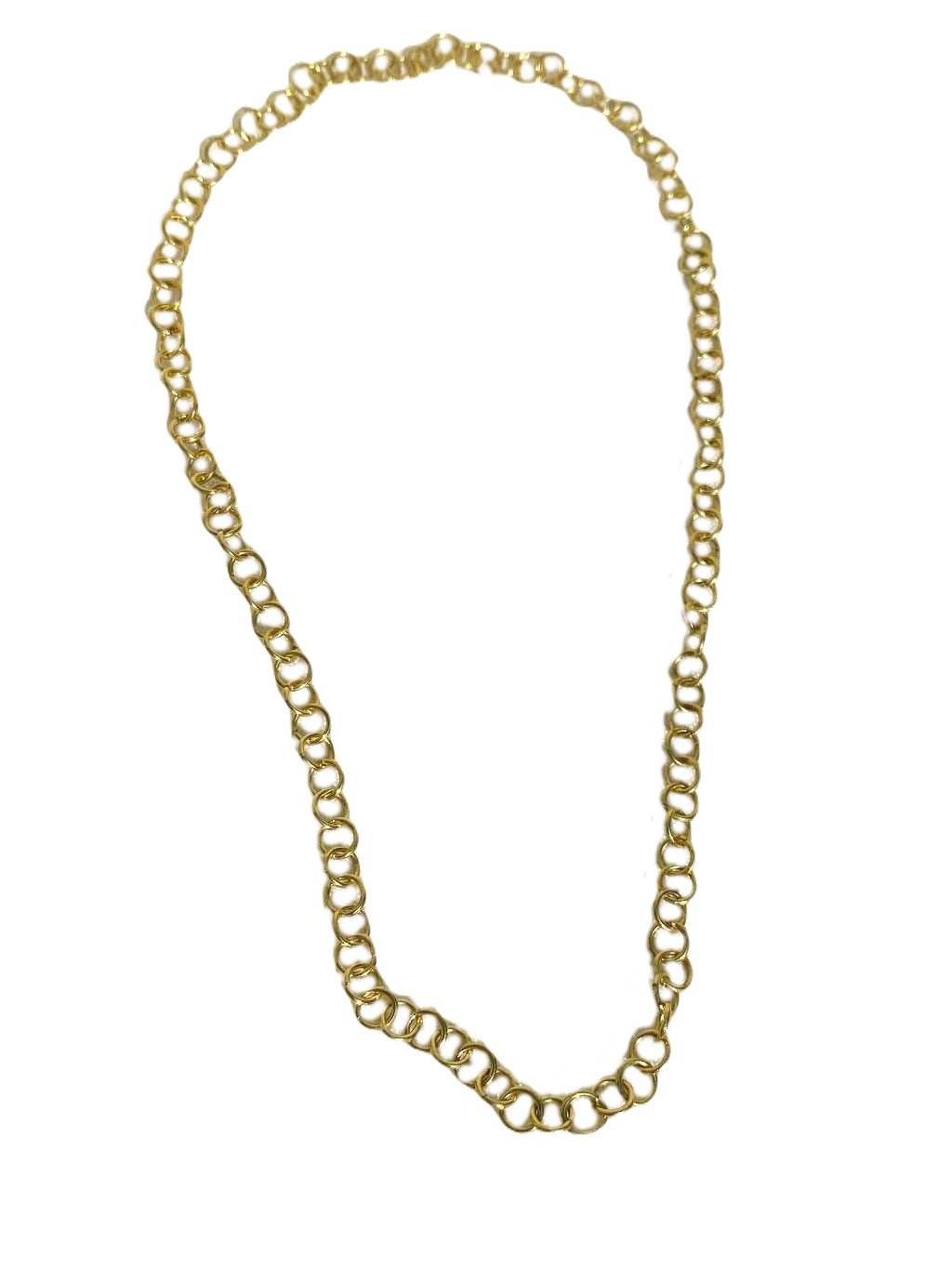 Women’s Gold Stardust Fourmm Chain Link Necklace With Five Dangling Diamonds Lily Flo Jewellery