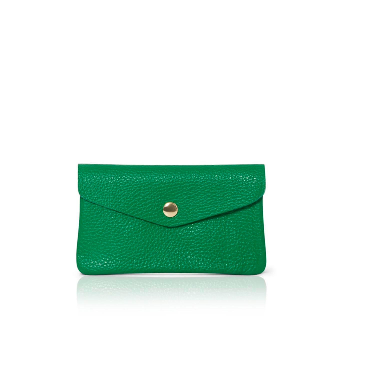 Women’s Medium Popper Leather Purse In Green Betsy & Floss