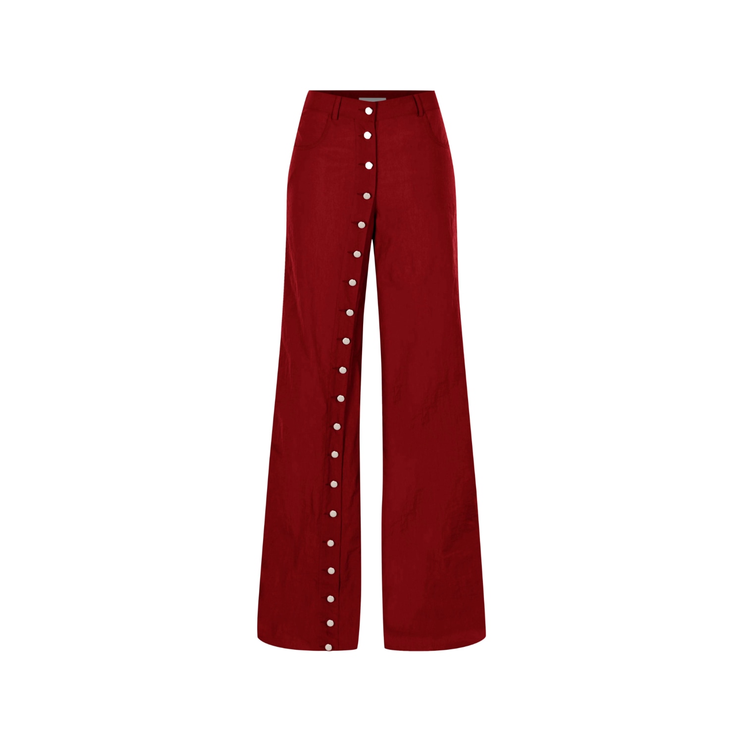 Khéla The Label Women's Red Magnet Of Scandal Wide Leg Pants In Merlot In Red
